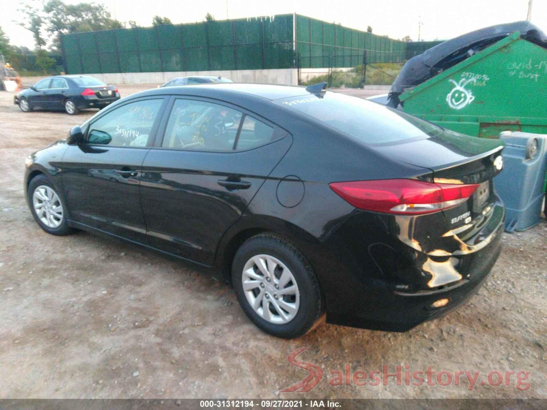 5NPD74LF4JH393297 2018 HYUNDAI ELANTRA