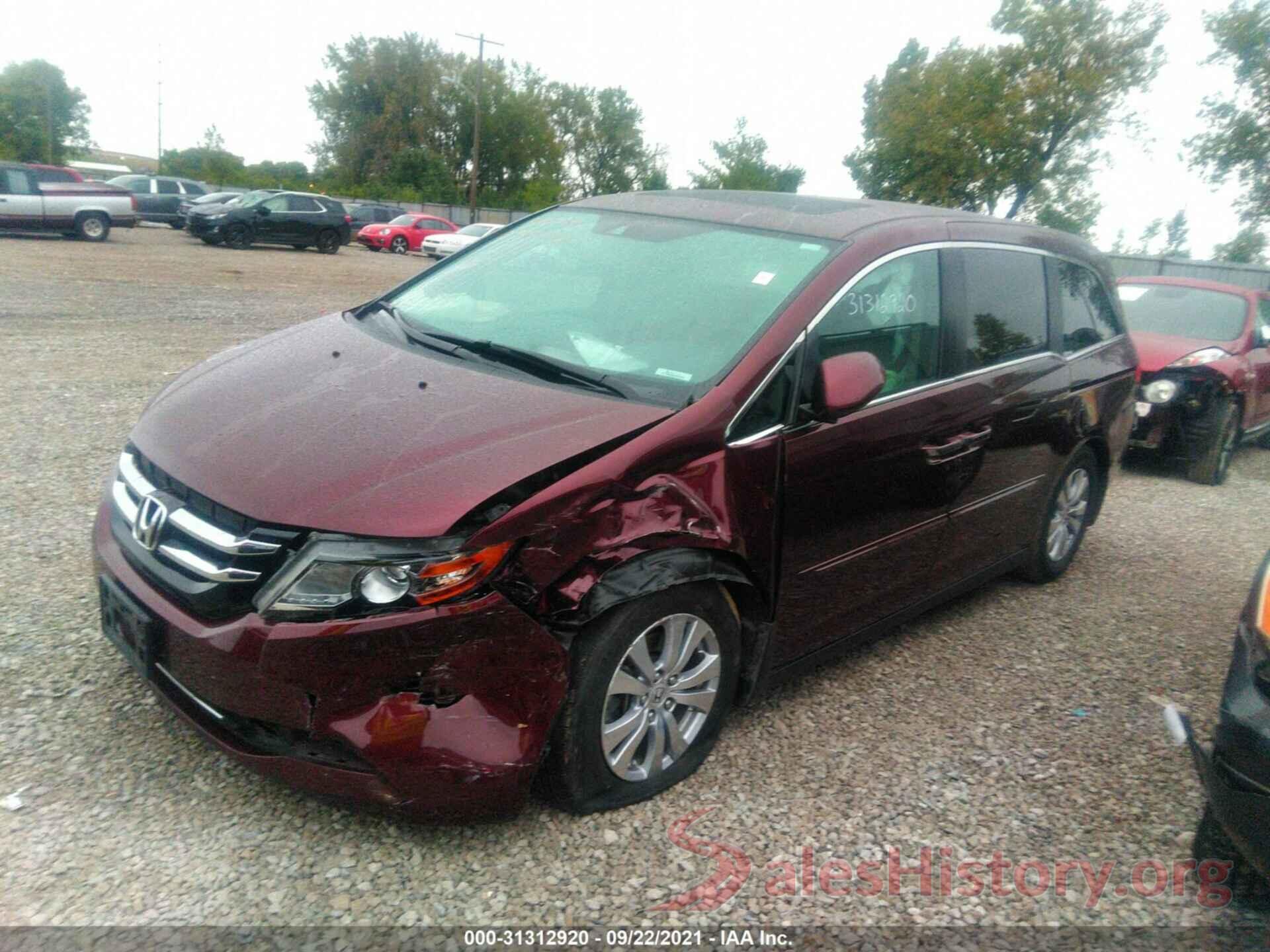 5FNRL5H60GB129307 2016 HONDA ODYSSEY