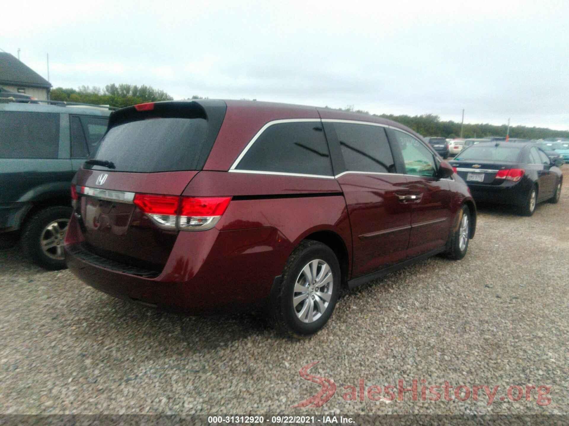 5FNRL5H60GB129307 2016 HONDA ODYSSEY