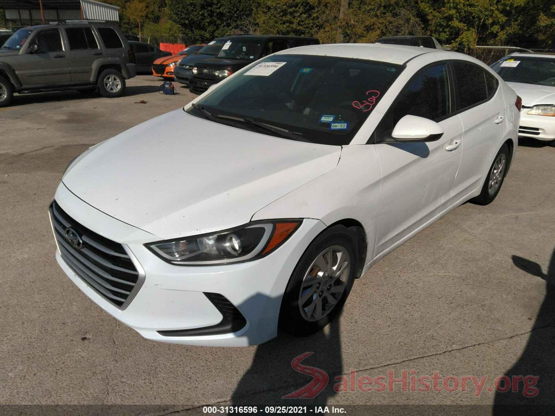 5NPD74LF1HH075227 2017 HYUNDAI ELANTRA