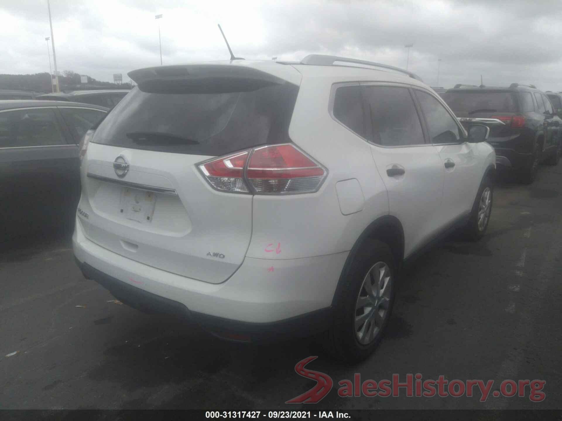 KNMAT2MV4GP733330 2016 NISSAN ROGUE