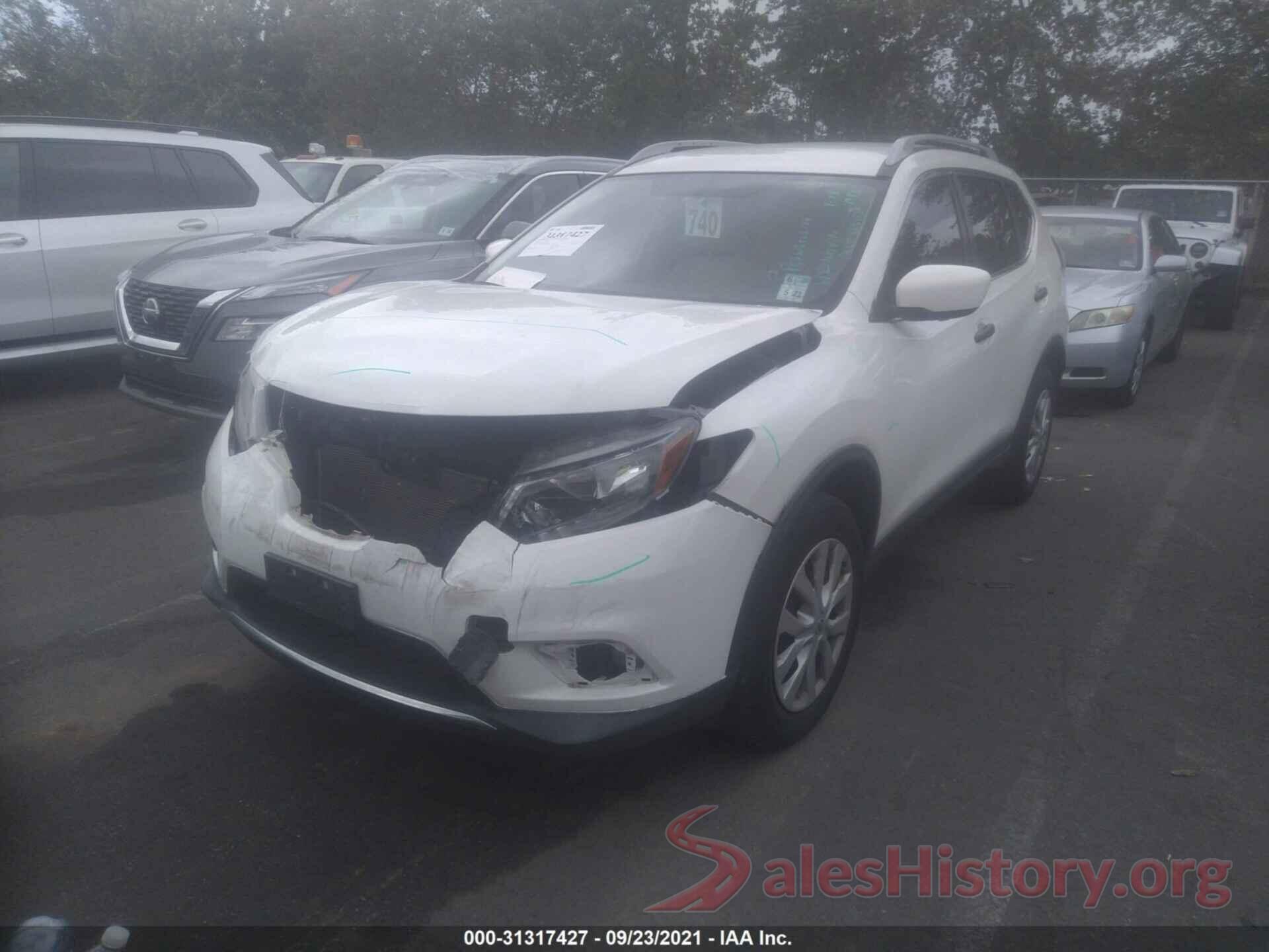 KNMAT2MV4GP733330 2016 NISSAN ROGUE