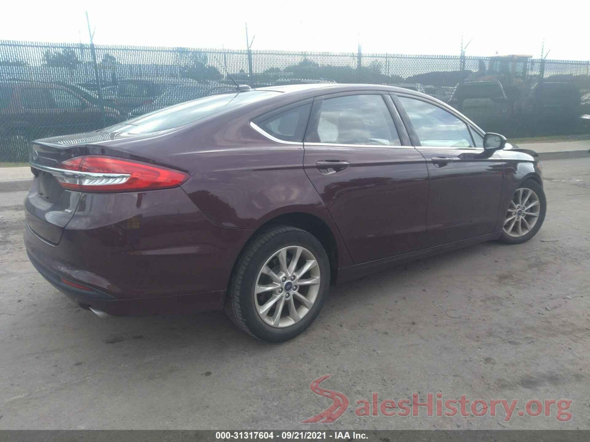 3FA6P0H75HR102564 2017 FORD FUSION