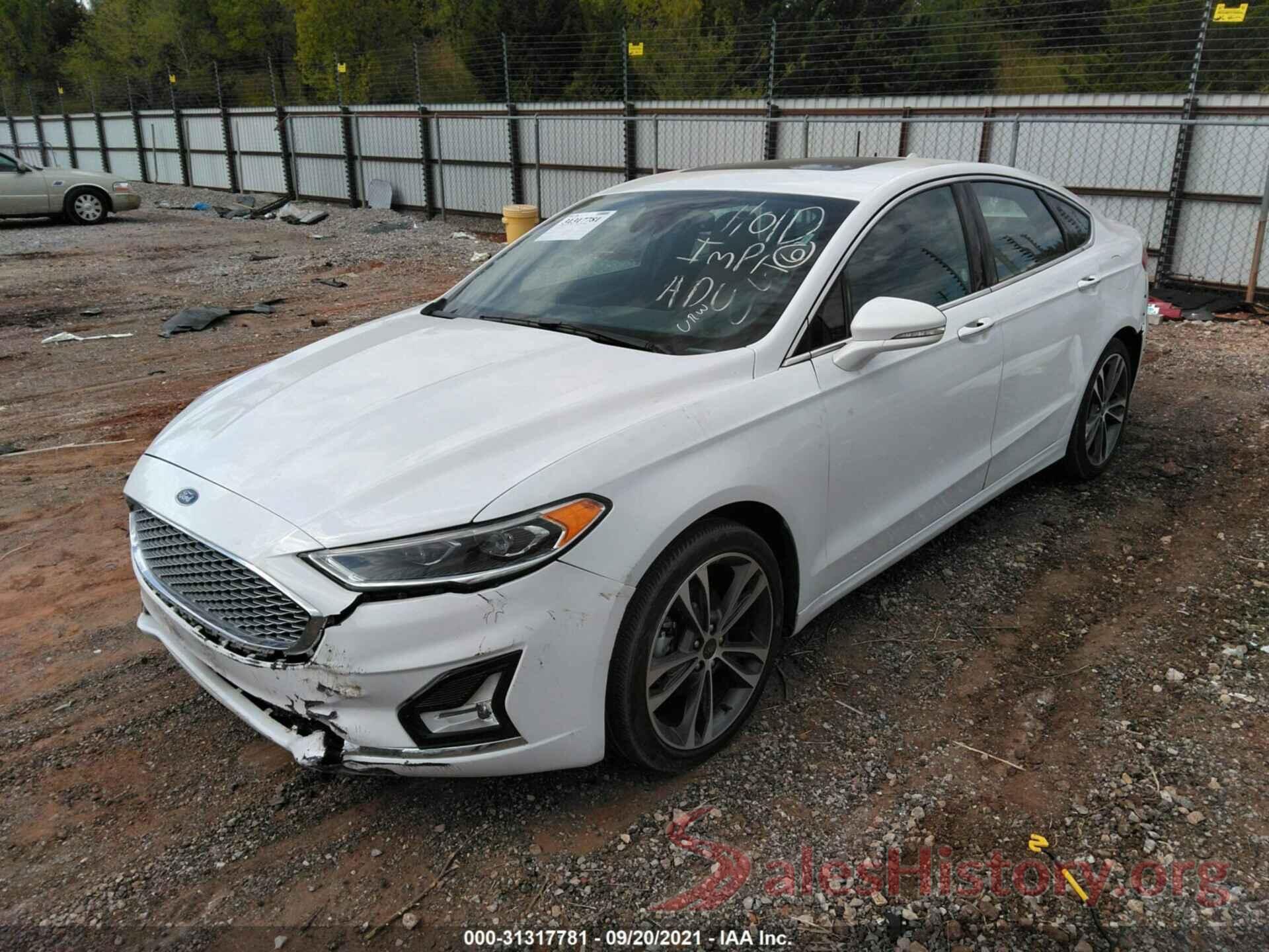 3FA6P0D96KR153232 2019 FORD FUSION