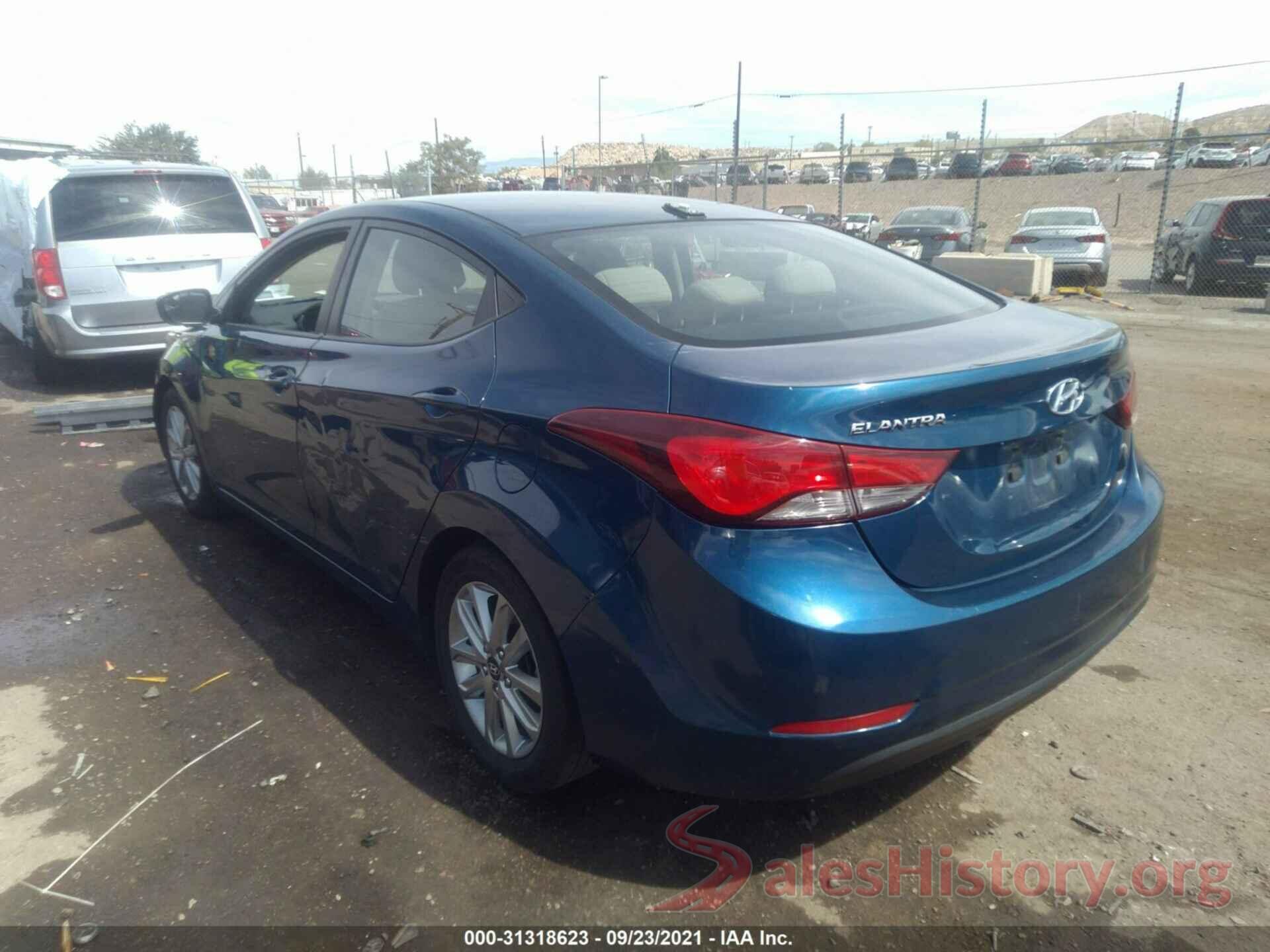 KMHDH4AE6GU586973 2016 HYUNDAI ELANTRA