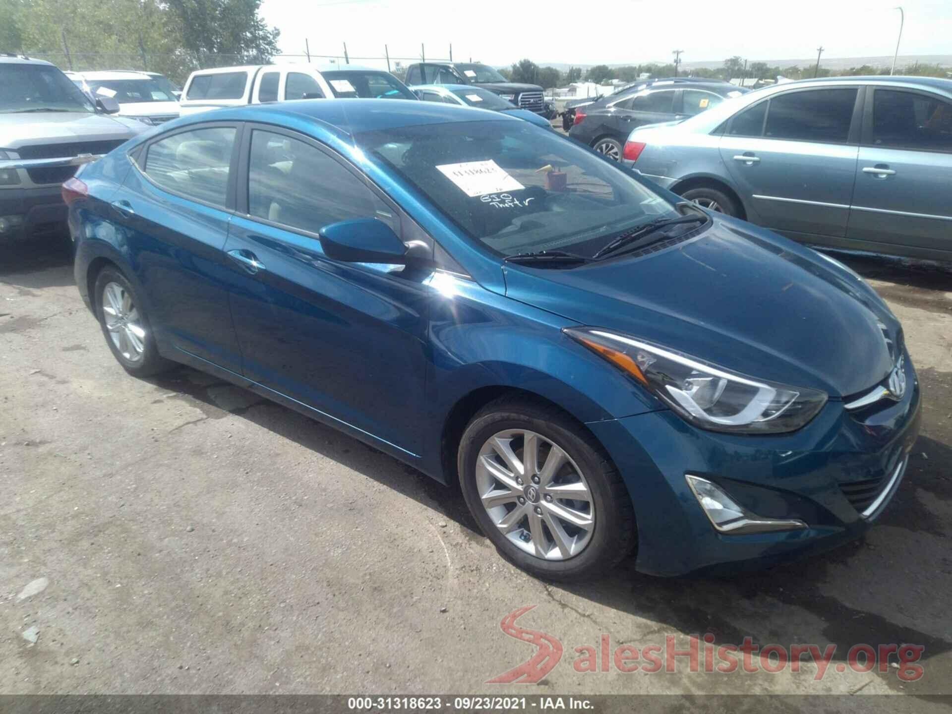 KMHDH4AE6GU586973 2016 HYUNDAI ELANTRA