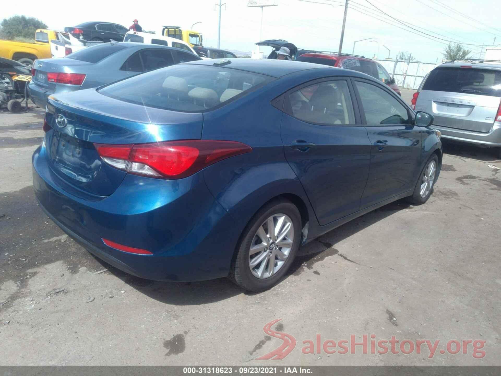 KMHDH4AE6GU586973 2016 HYUNDAI ELANTRA