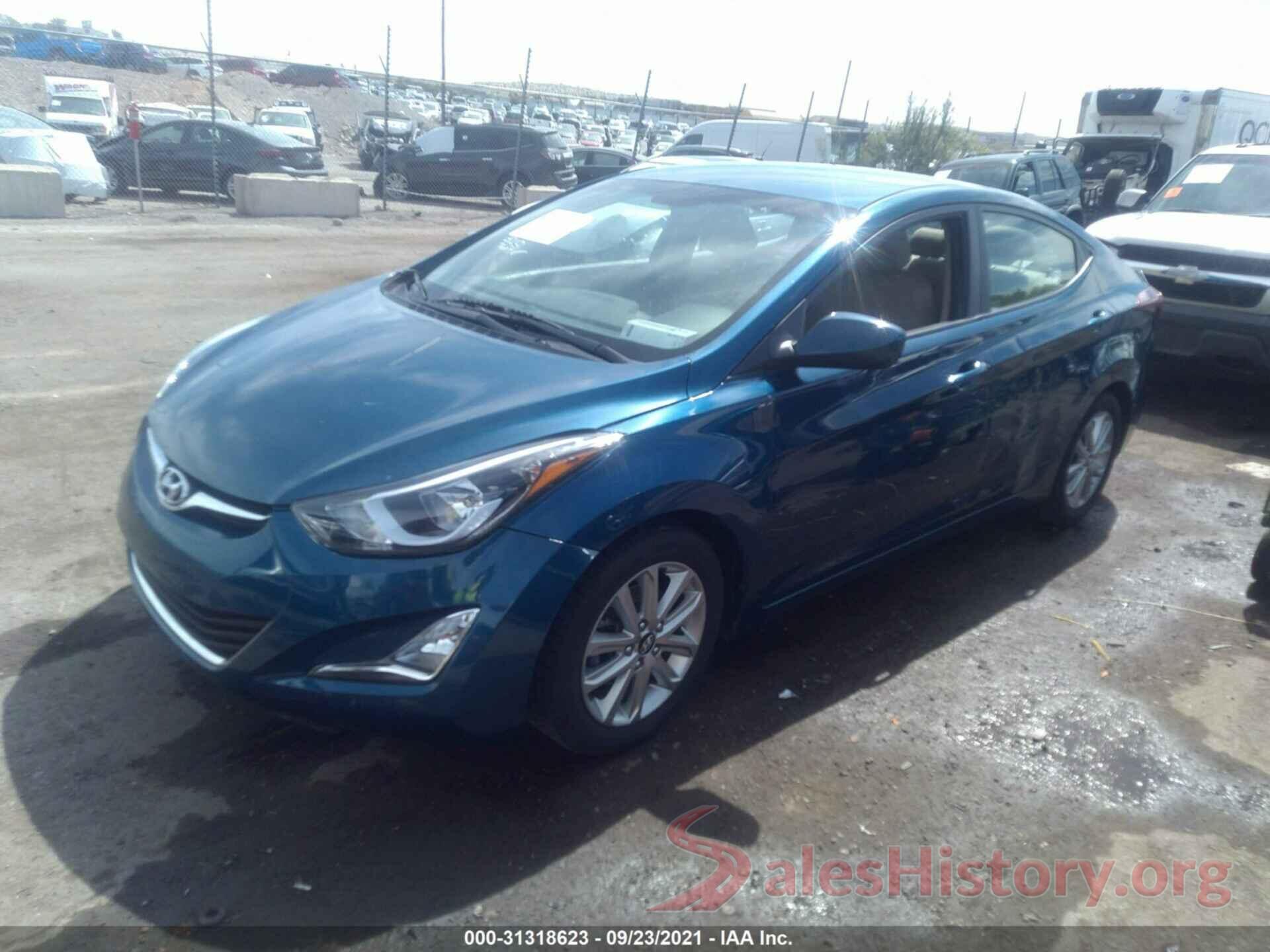 KMHDH4AE6GU586973 2016 HYUNDAI ELANTRA