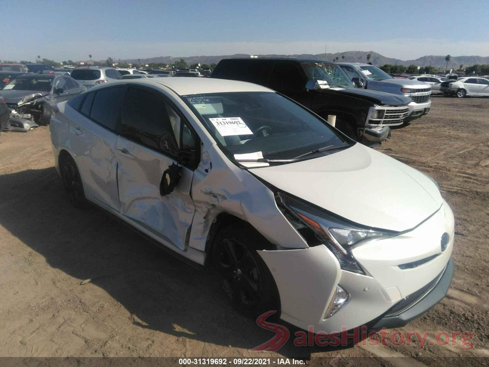 JTDKARFU4J3546983 2018 TOYOTA PRIUS