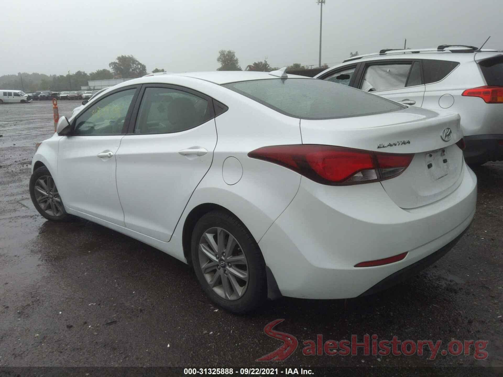 5NPDH4AE0GH652951 2016 HYUNDAI ELANTRA