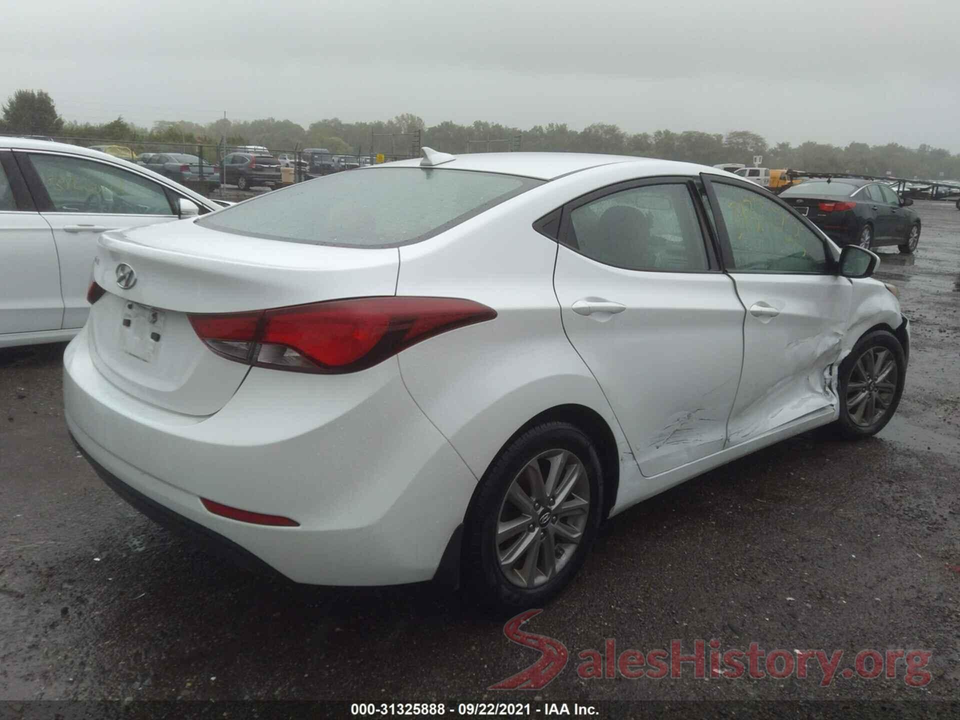 5NPDH4AE0GH652951 2016 HYUNDAI ELANTRA