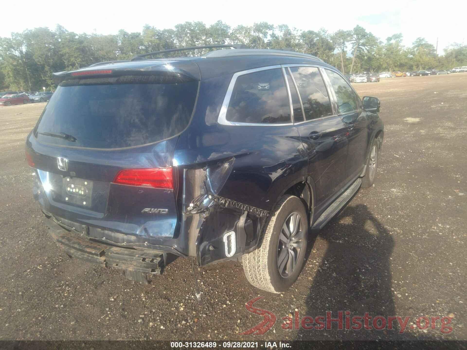 5FNYF6H53GB019125 2016 HONDA PILOT