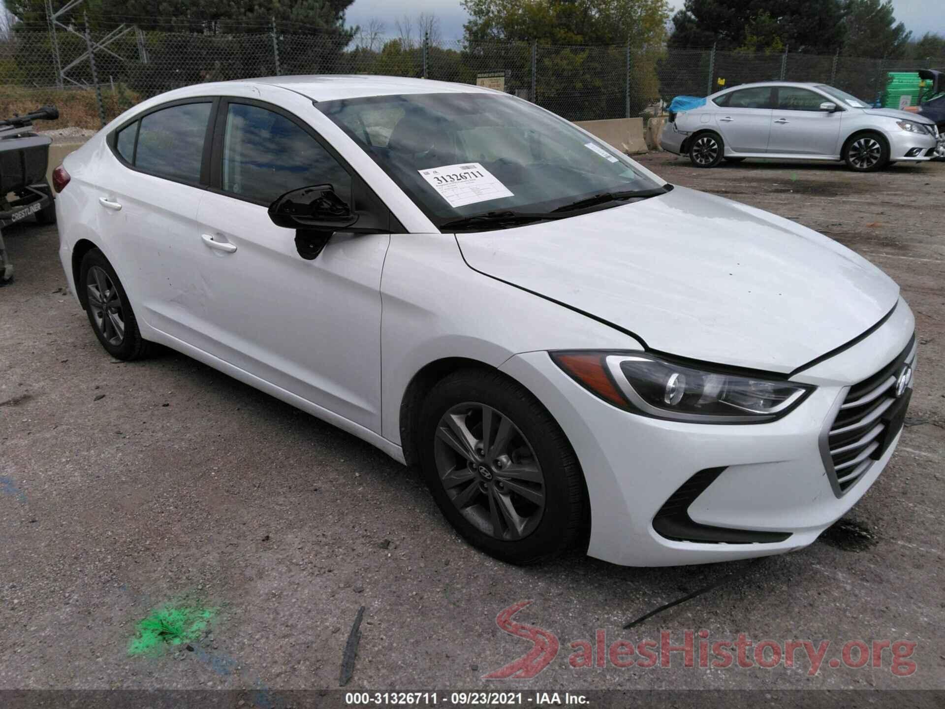 5NPD84LF0JH259089 2018 HYUNDAI ELANTRA