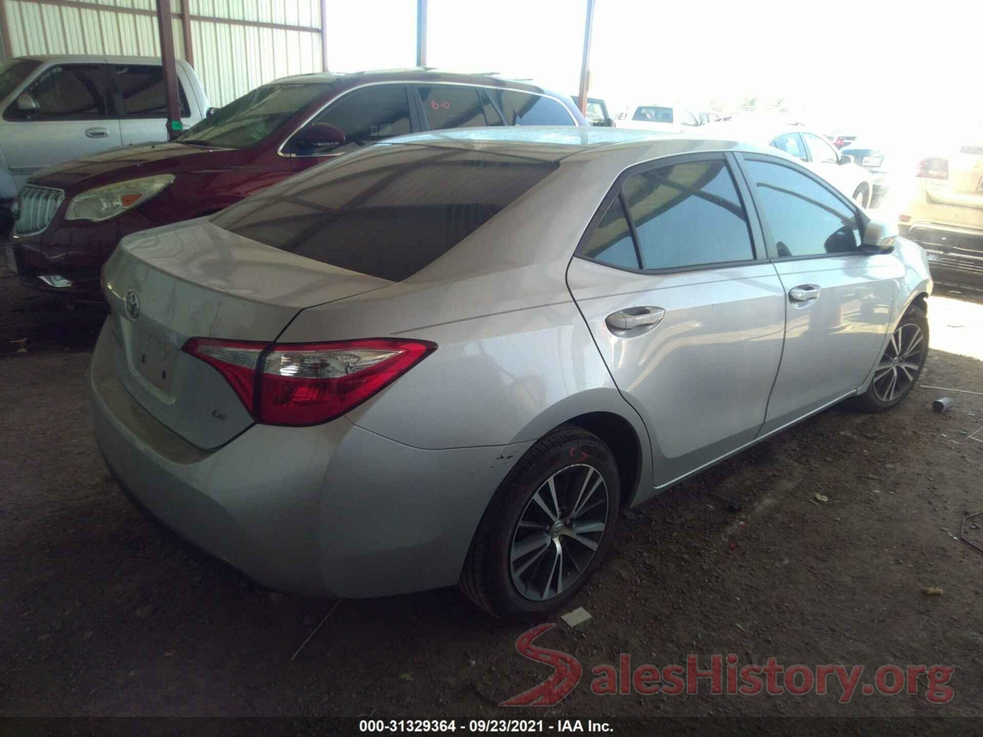 5YFBURHE1GP544850 2016 TOYOTA COROLLA