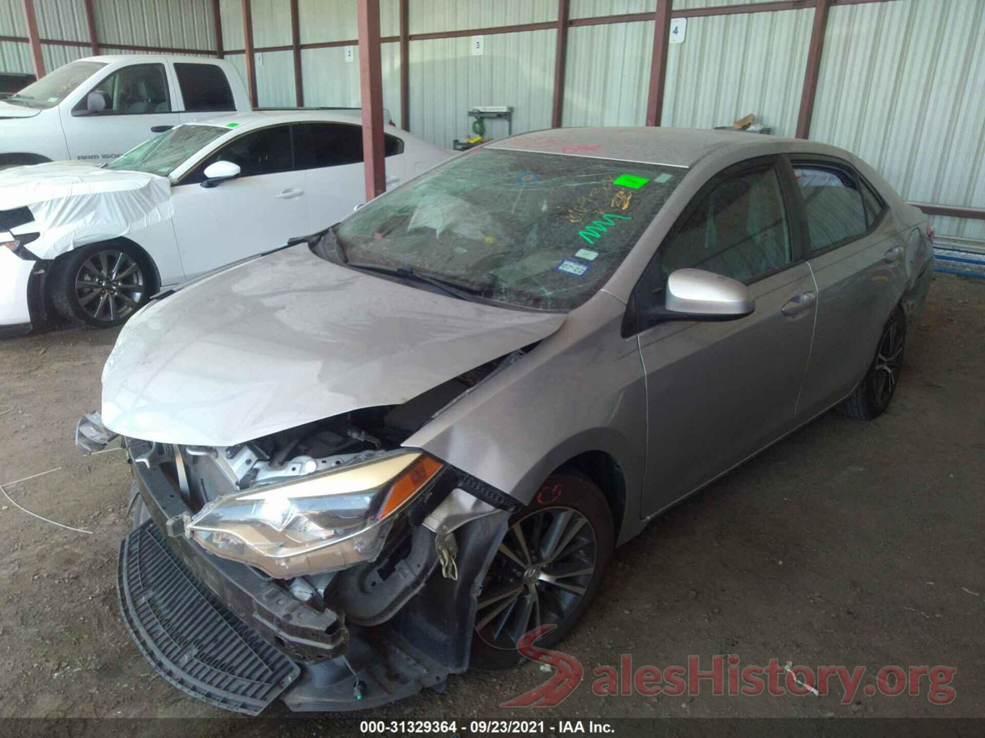 5YFBURHE1GP544850 2016 TOYOTA COROLLA