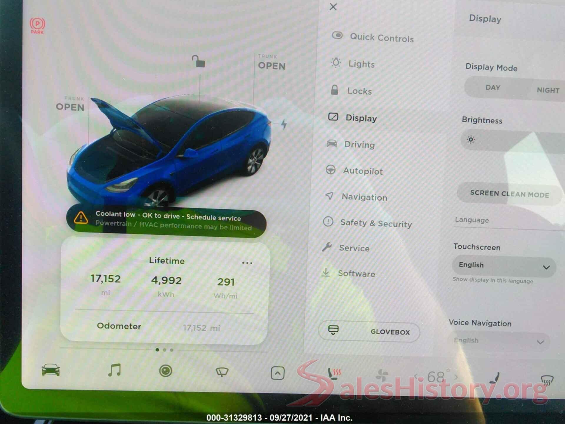 5YJYGDEE9LF006699 2020 TESLA MODEL Y