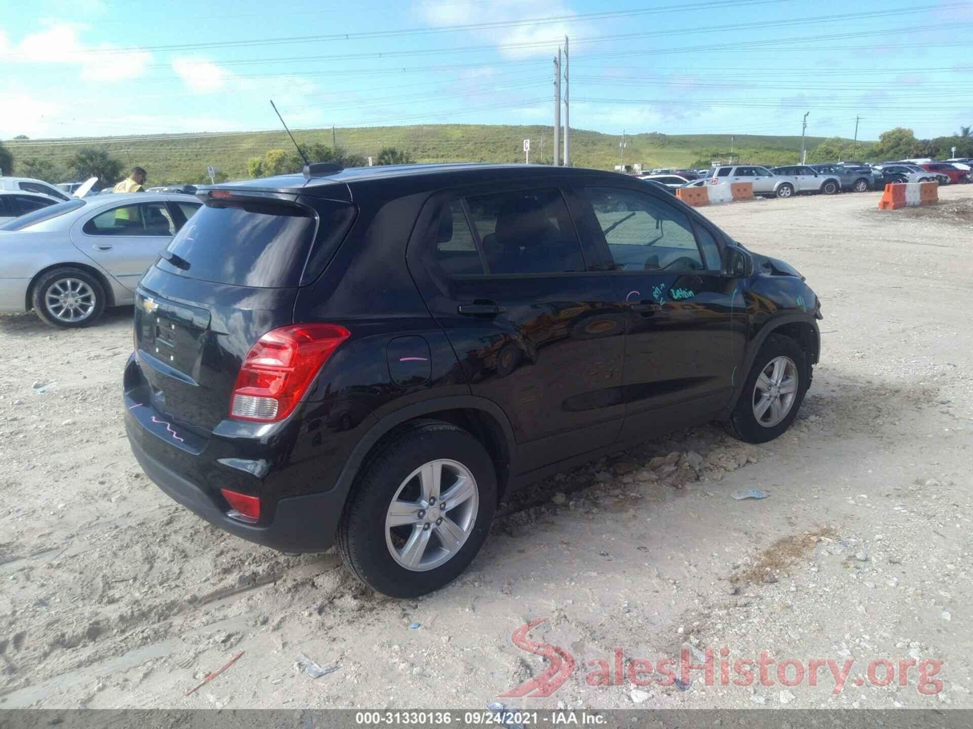 3GNCJKSB7LL297593 2020 CHEVROLET TRAX