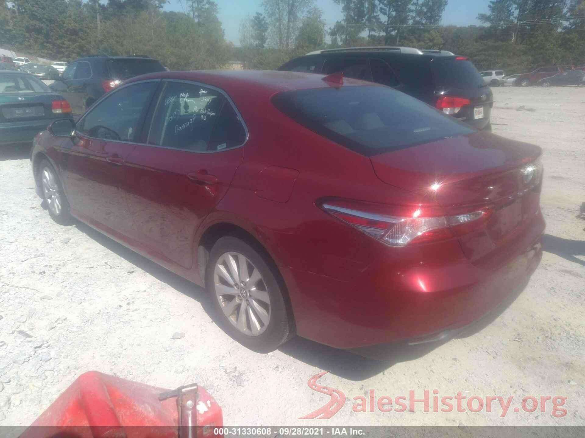 4T1B11HK9KU680814 2019 TOYOTA CAMRY