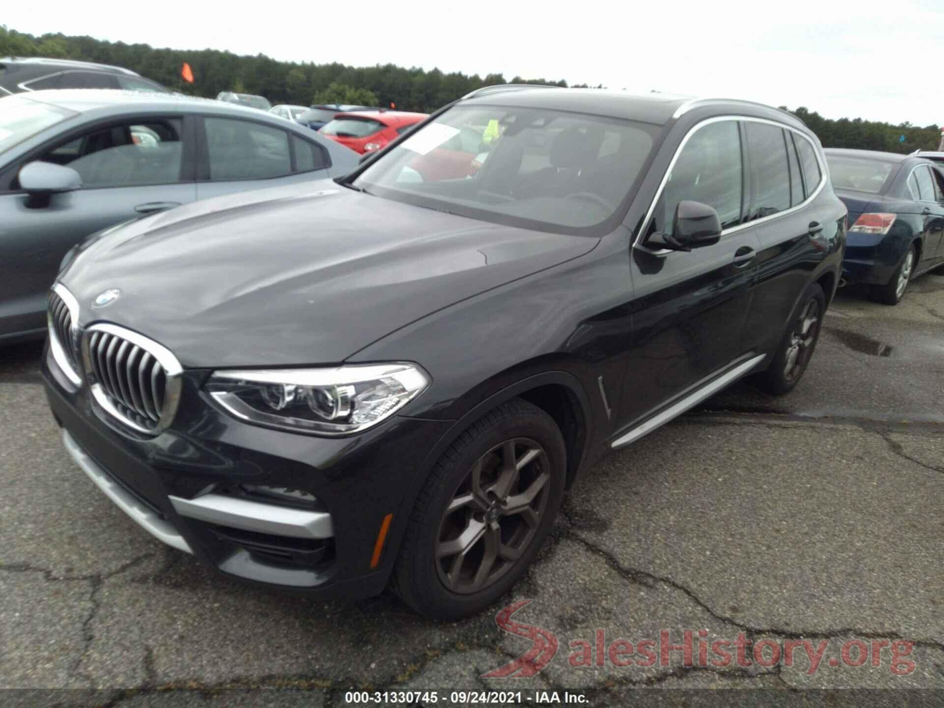 5UXTY5C02M9F57543 2021 BMW X3