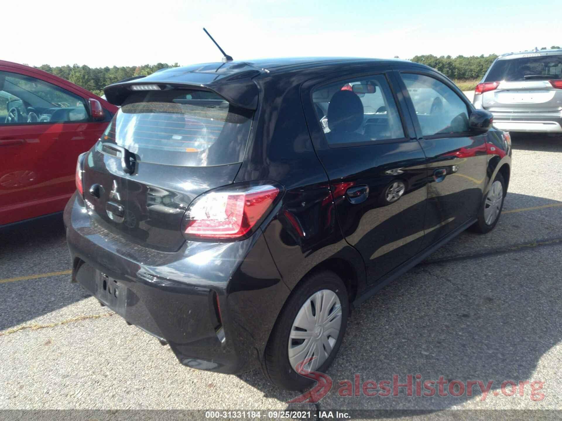 ML32AUHJ4MH008381 2021 MITSUBISHI MIRAGE