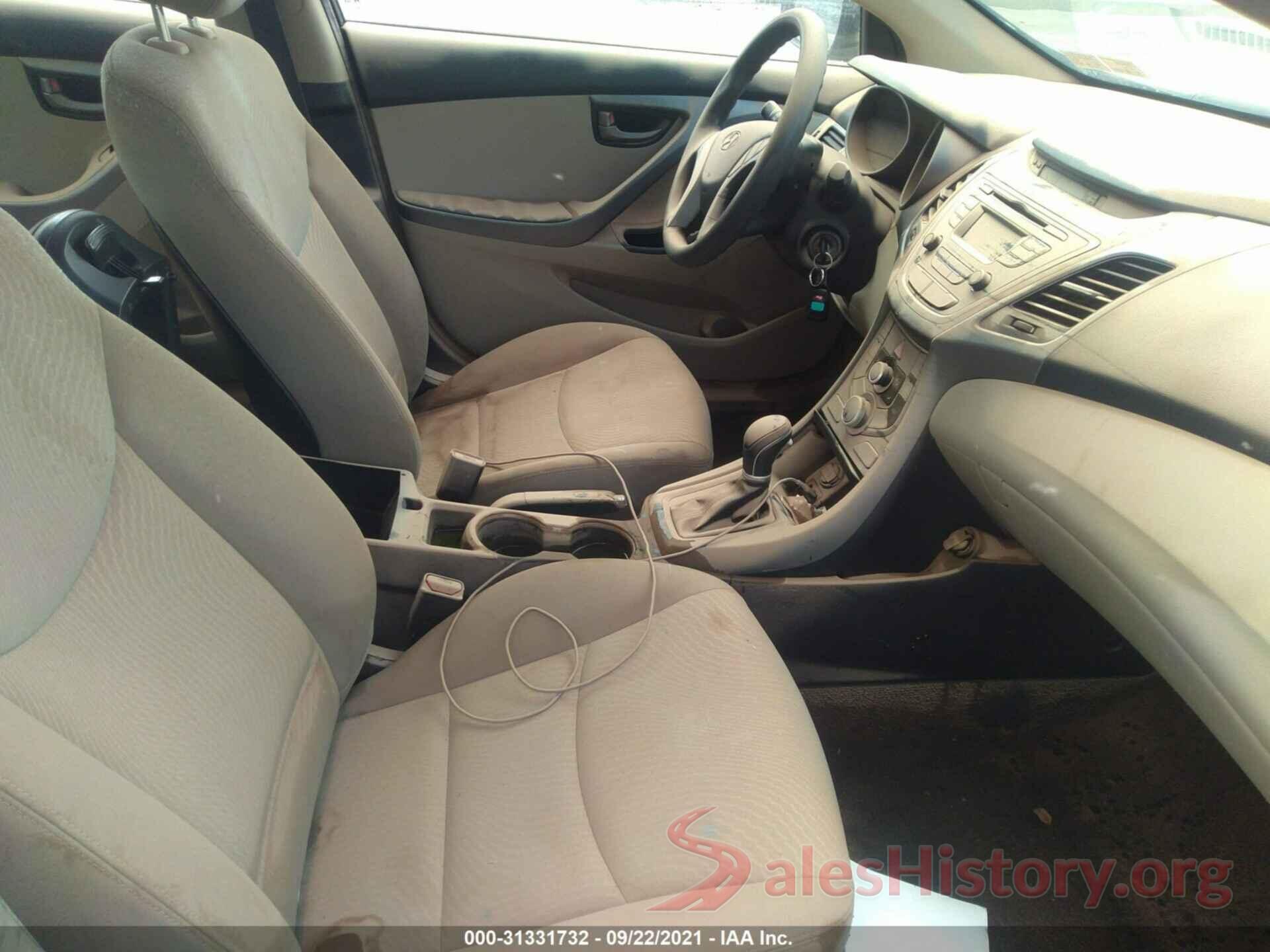 KMHDH4AE3GU583593 2016 HYUNDAI ELANTRA