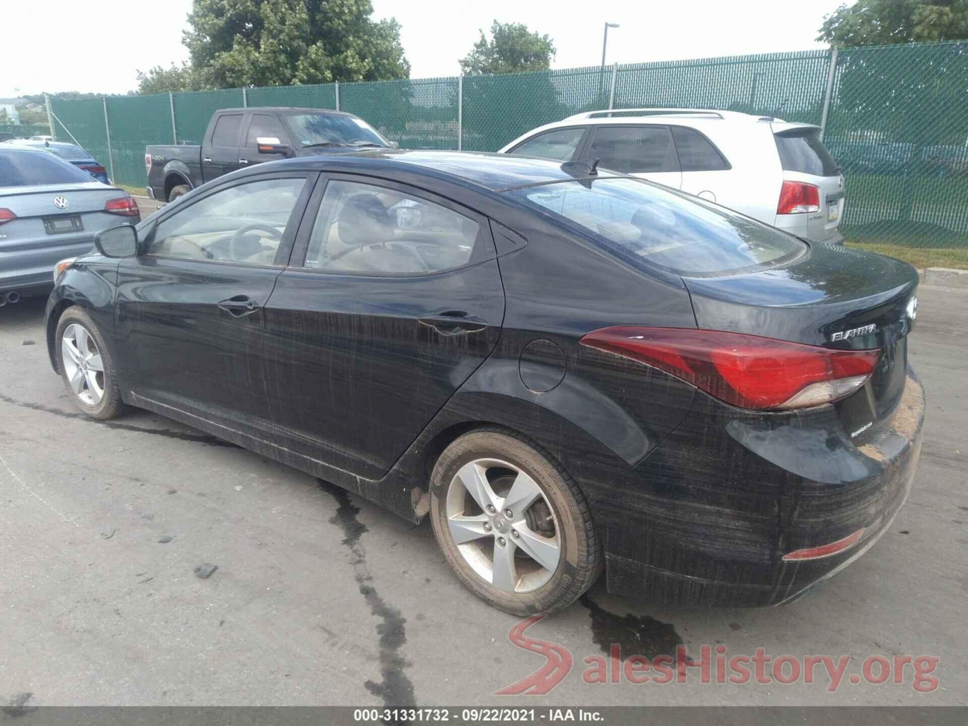 KMHDH4AE3GU583593 2016 HYUNDAI ELANTRA