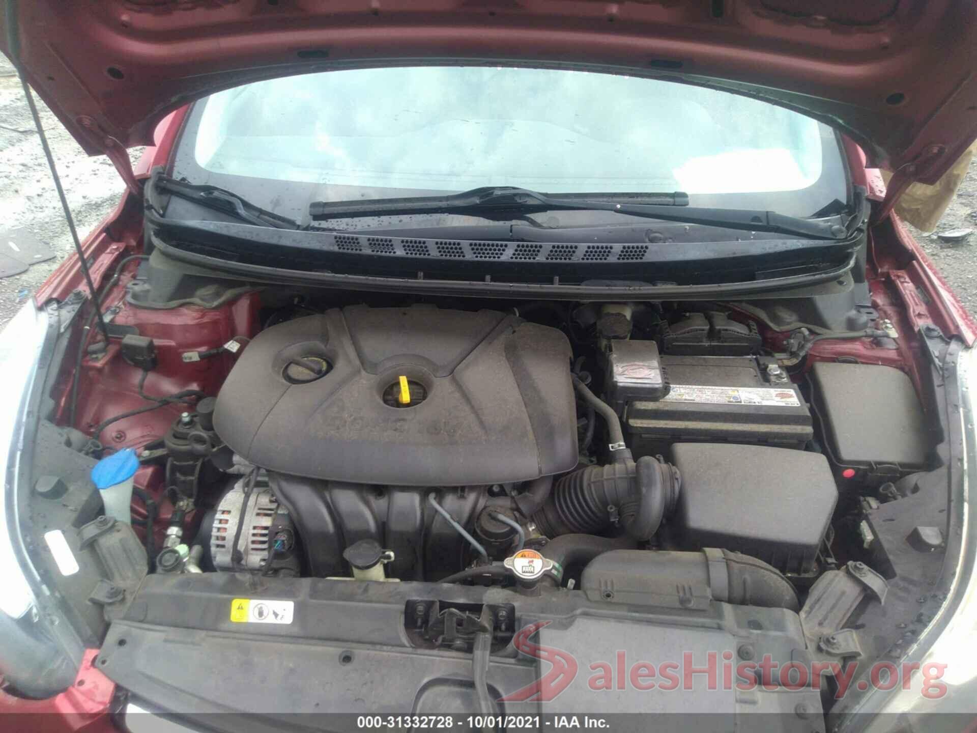 5NPDH4AE8GH783657 2016 HYUNDAI ELANTRA