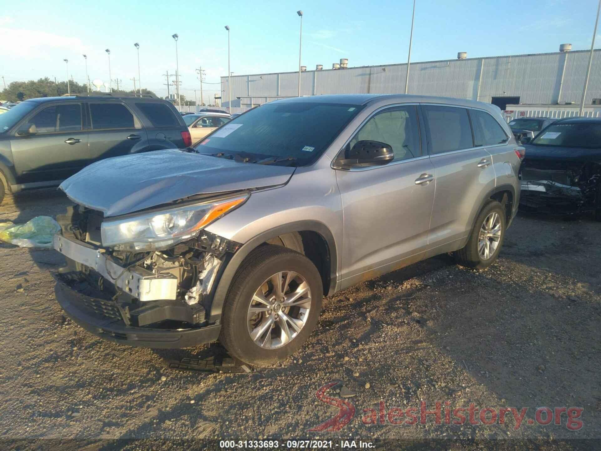 5TDZKRFH1GS186254 2016 TOYOTA HIGHLANDER