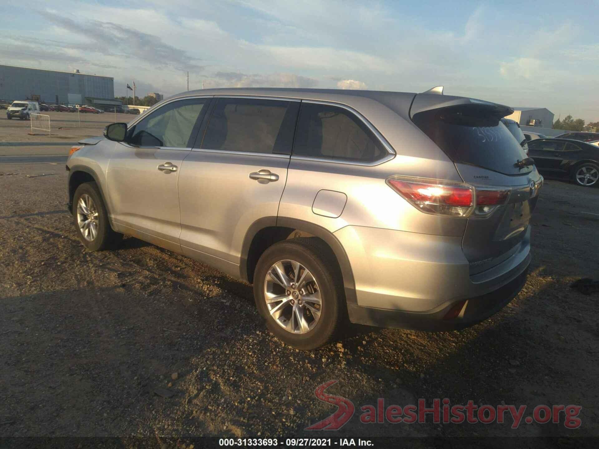 5TDZKRFH1GS186254 2016 TOYOTA HIGHLANDER