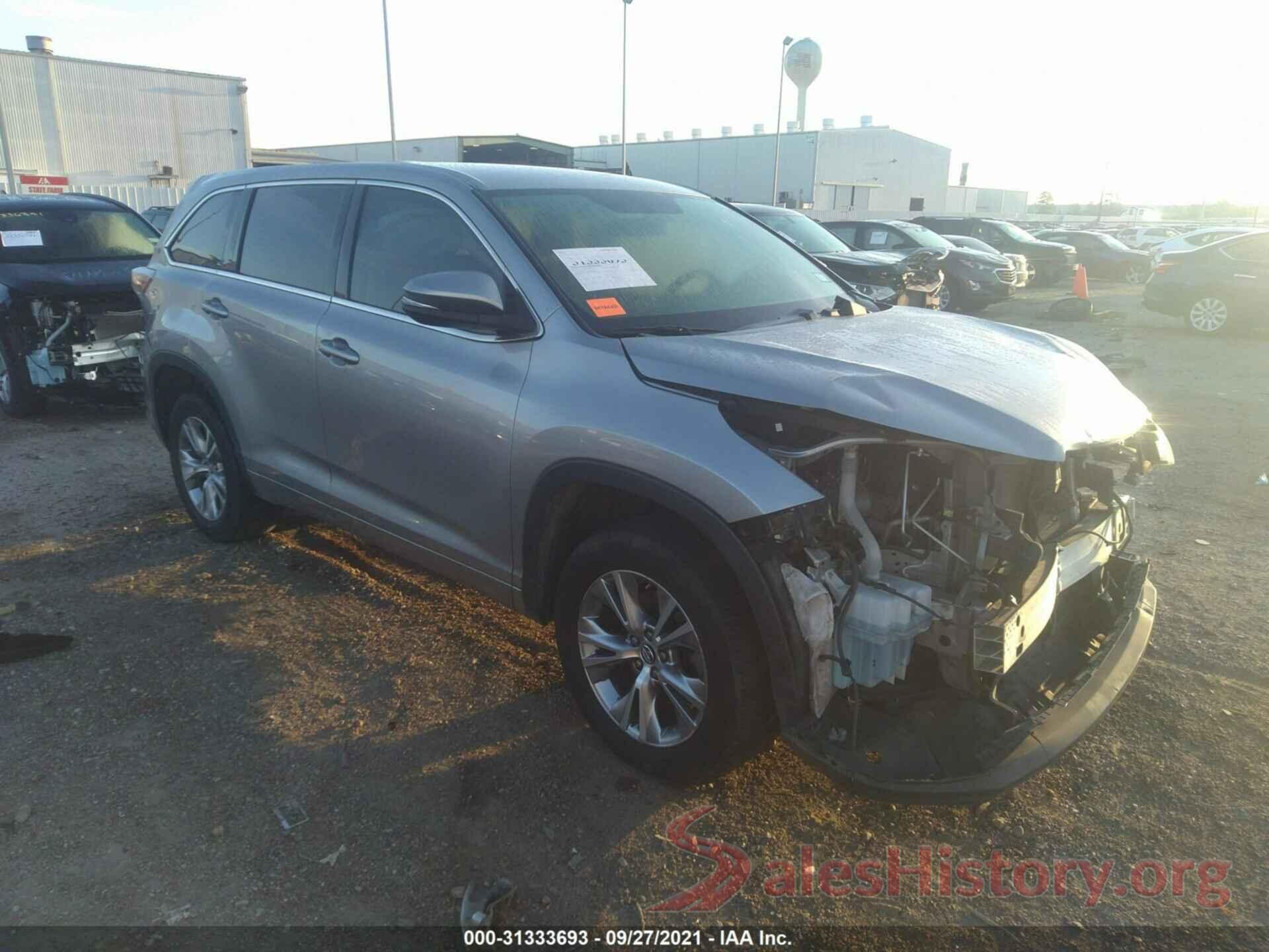 5TDZKRFH1GS186254 2016 TOYOTA HIGHLANDER