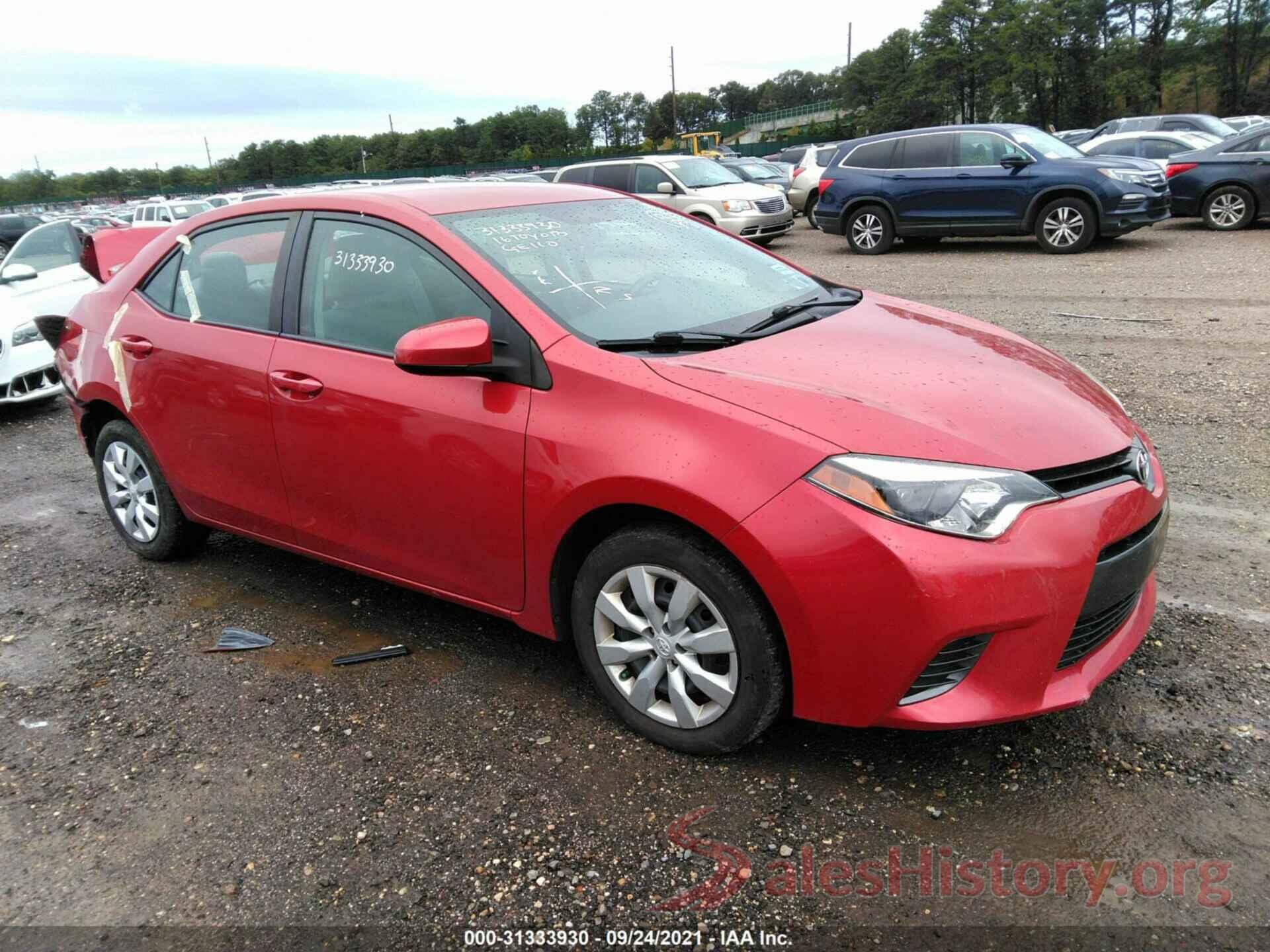 5YFBURHE9GP524605 2016 TOYOTA COROLLA