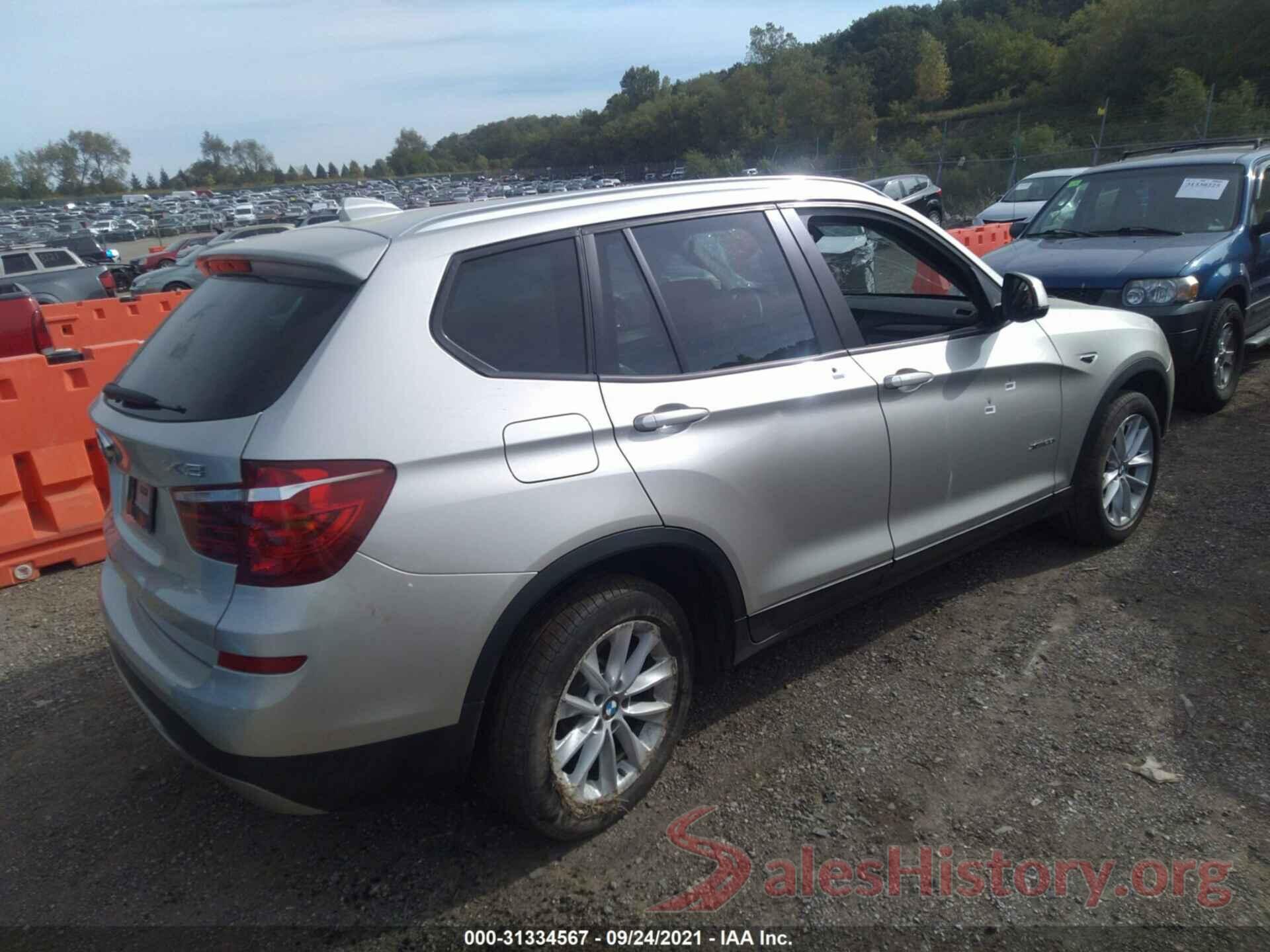 5UXWX9C58G0D78256 2016 BMW X3