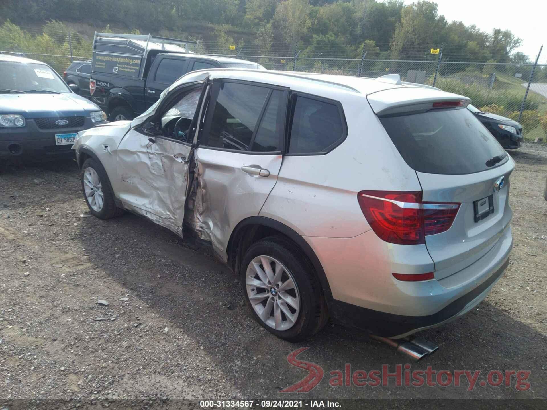 5UXWX9C58G0D78256 2016 BMW X3