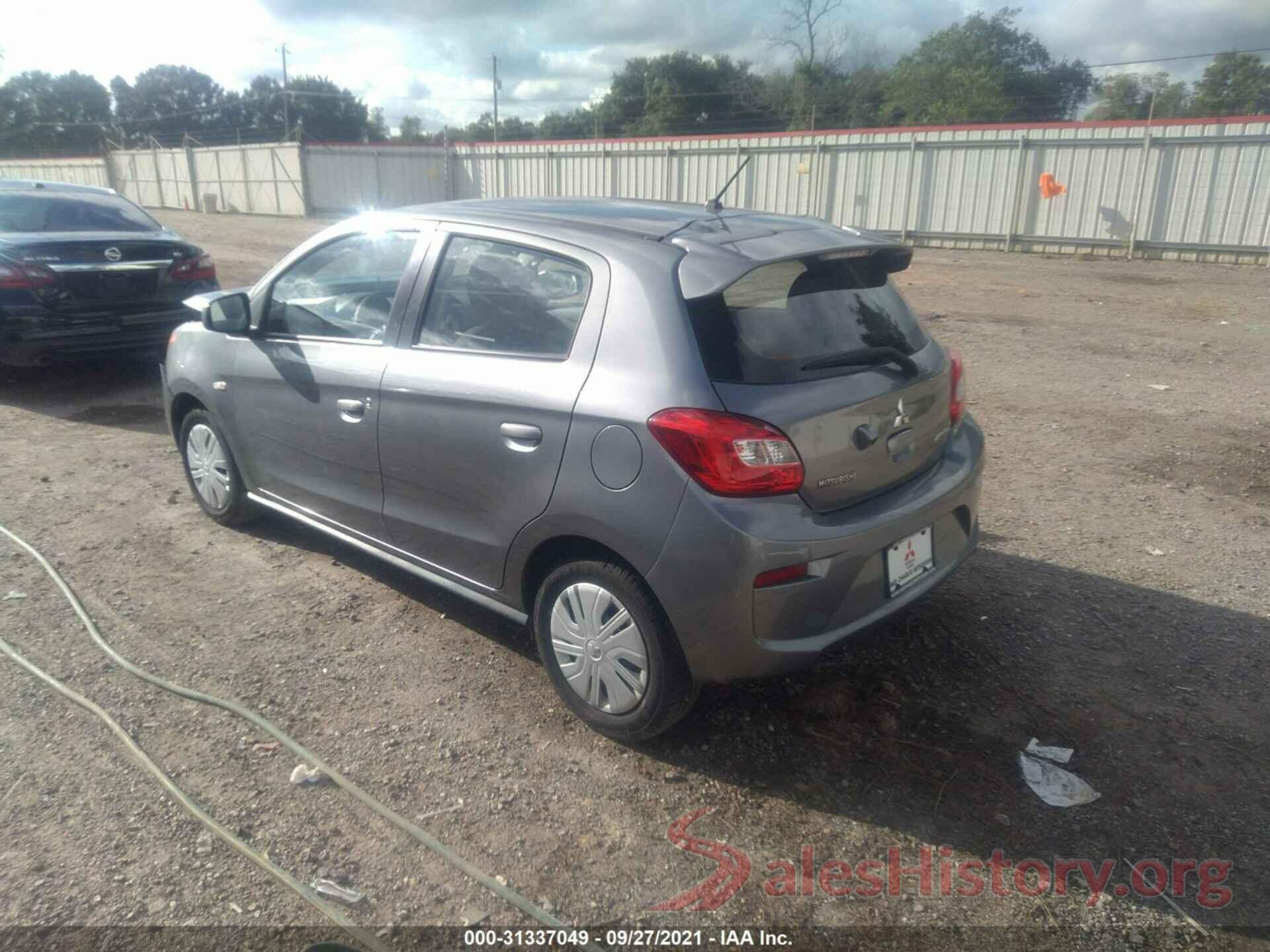 ML32A3HJXKH008425 2019 MITSUBISHI MIRAGE