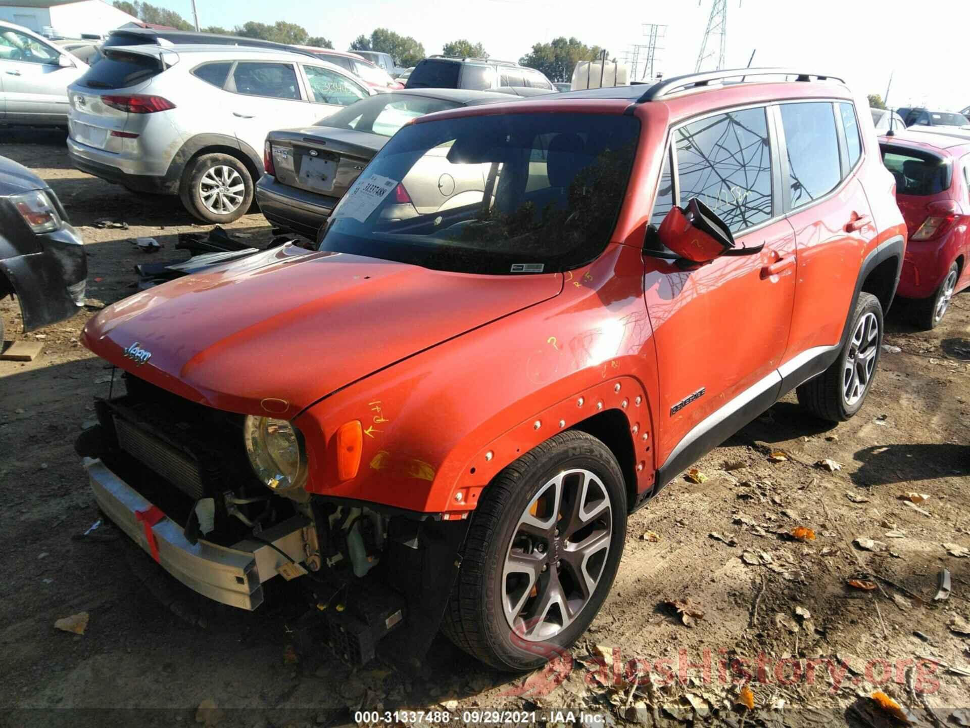 ZACCJBBT2GPC61079 2016 JEEP RENEGADE