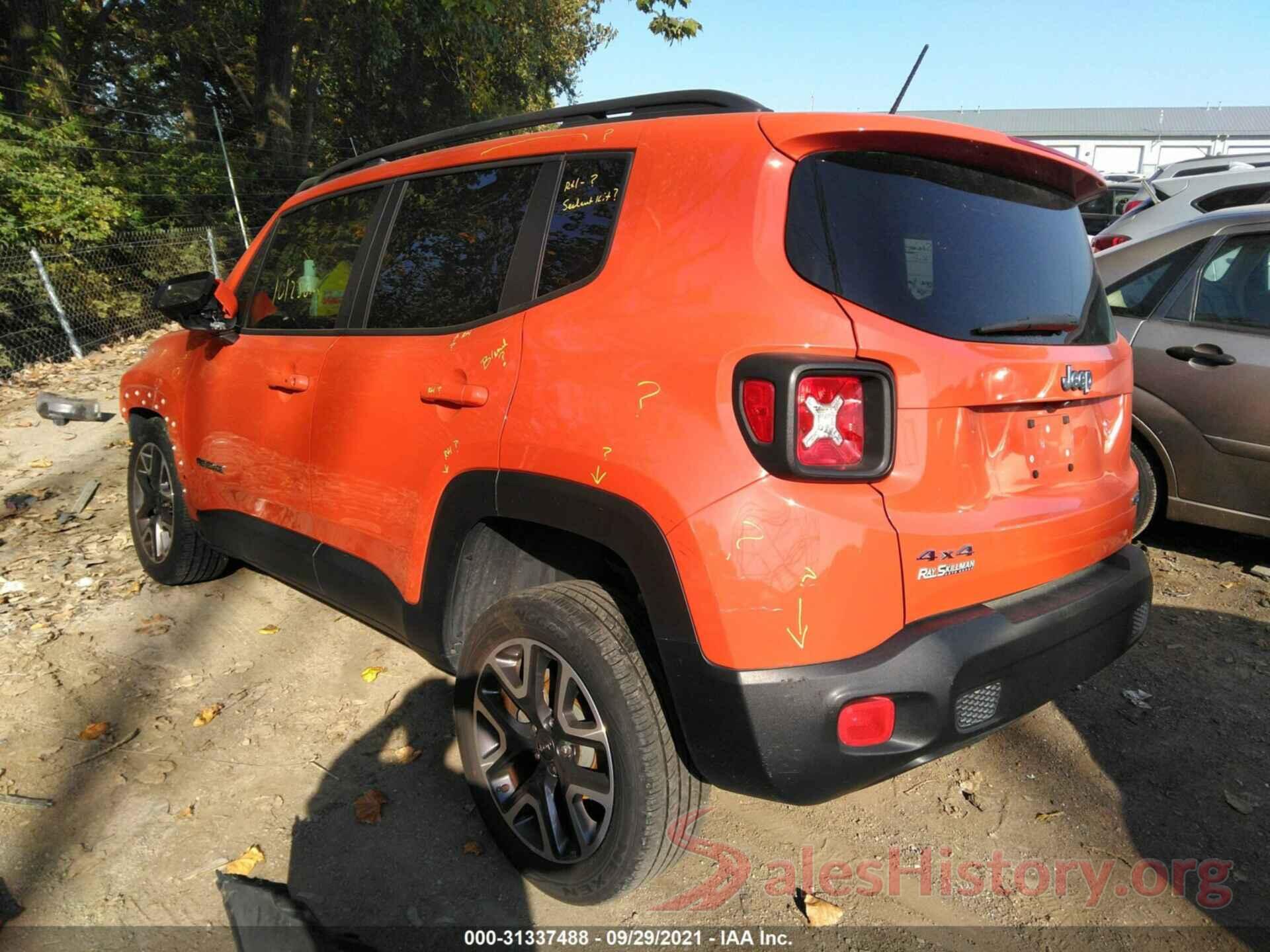 ZACCJBBT2GPC61079 2016 JEEP RENEGADE