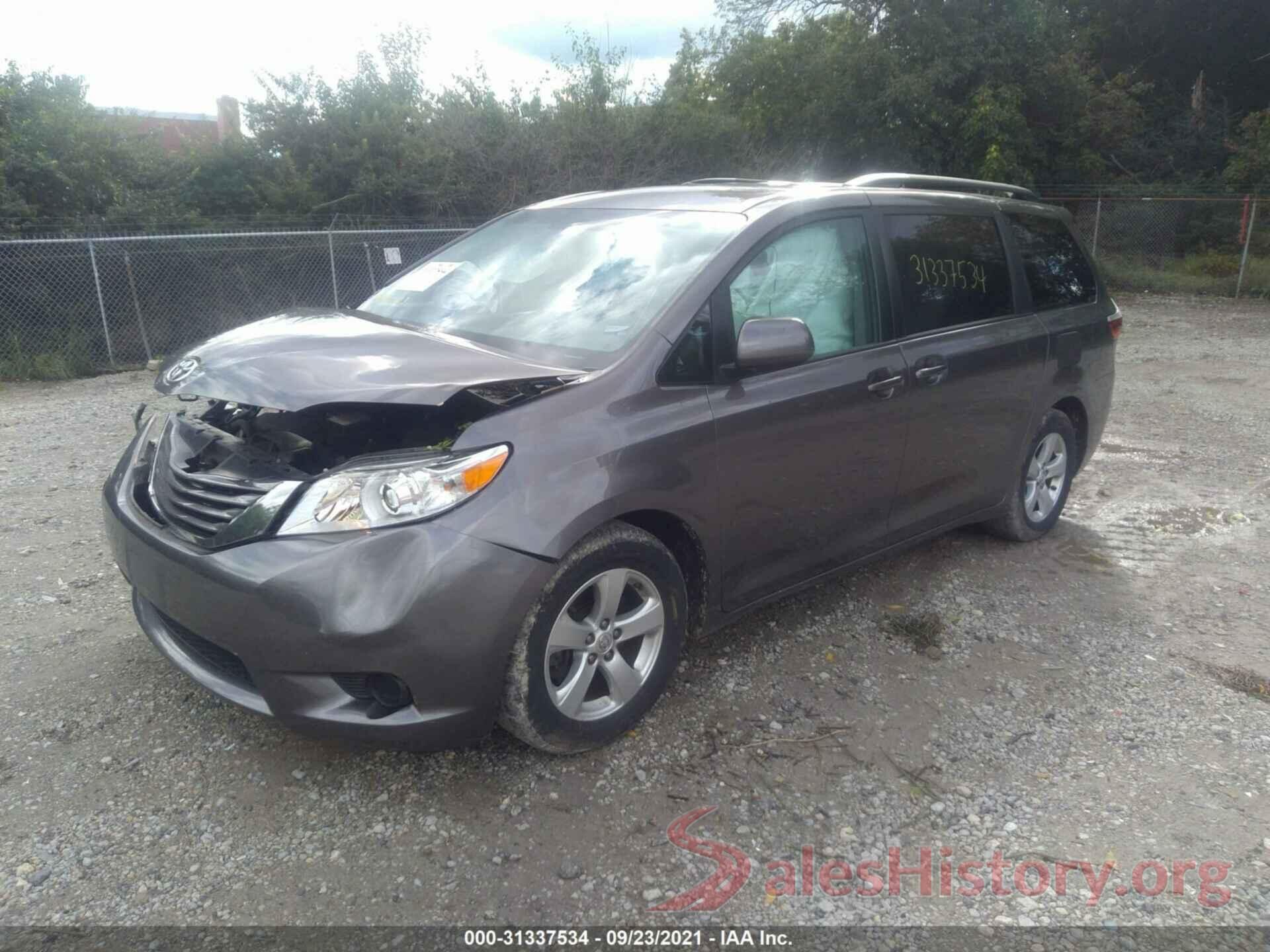 5TDKK3DC9GS714211 2016 TOYOTA SIENNA