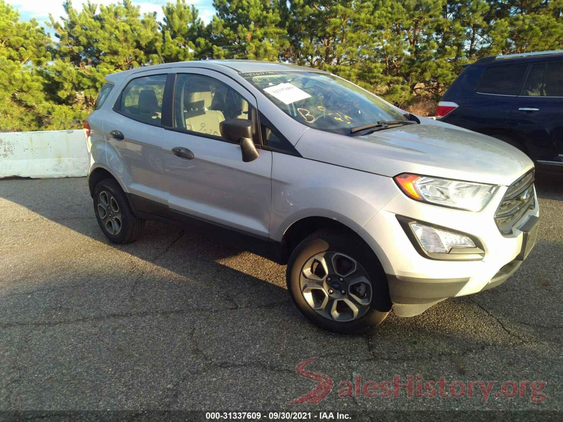 MAJ6S3FLXKC290584 2019 FORD ECOSPORT