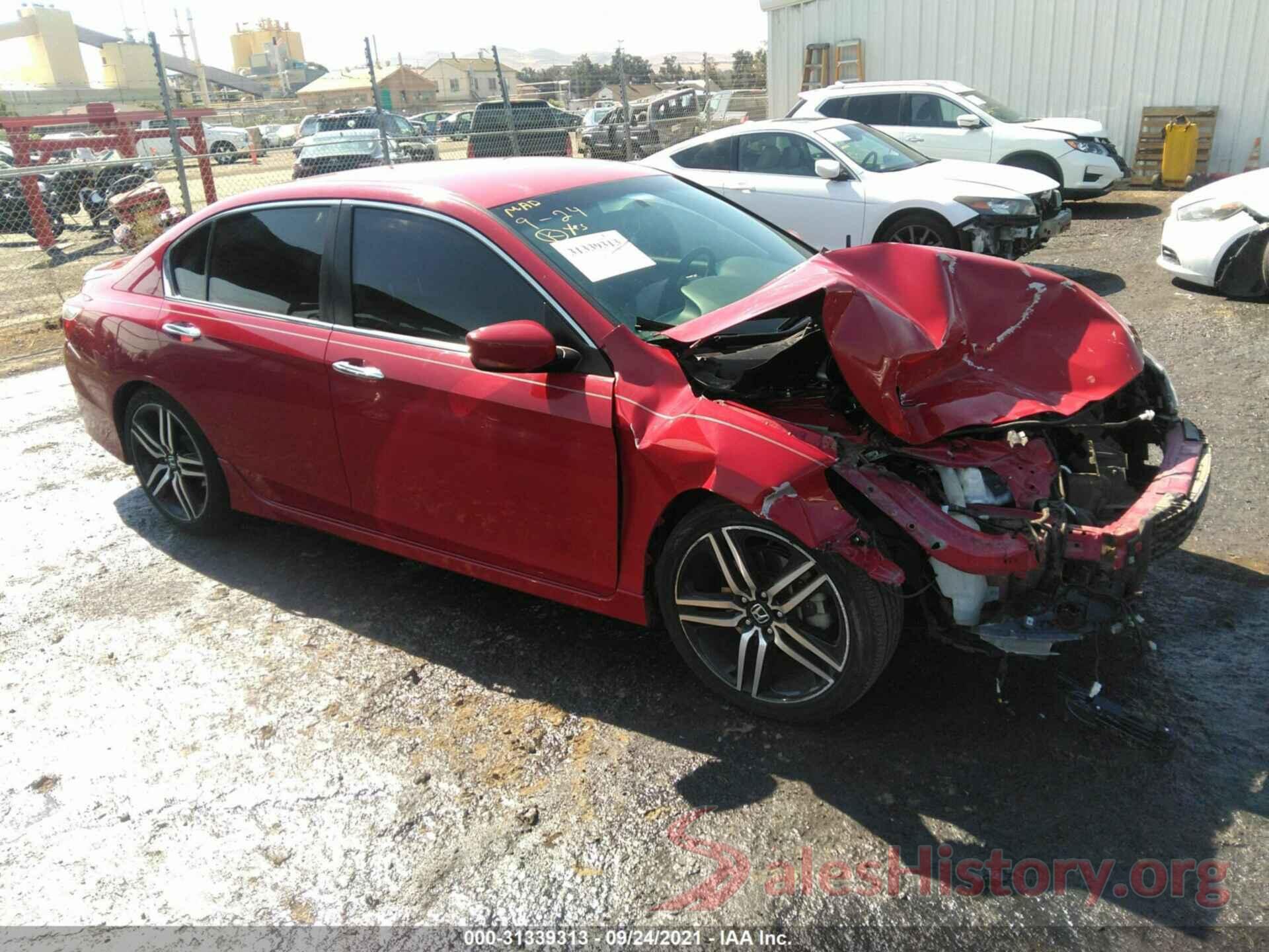 1HGCR2F5XGA137048 2016 HONDA ACCORD SEDAN