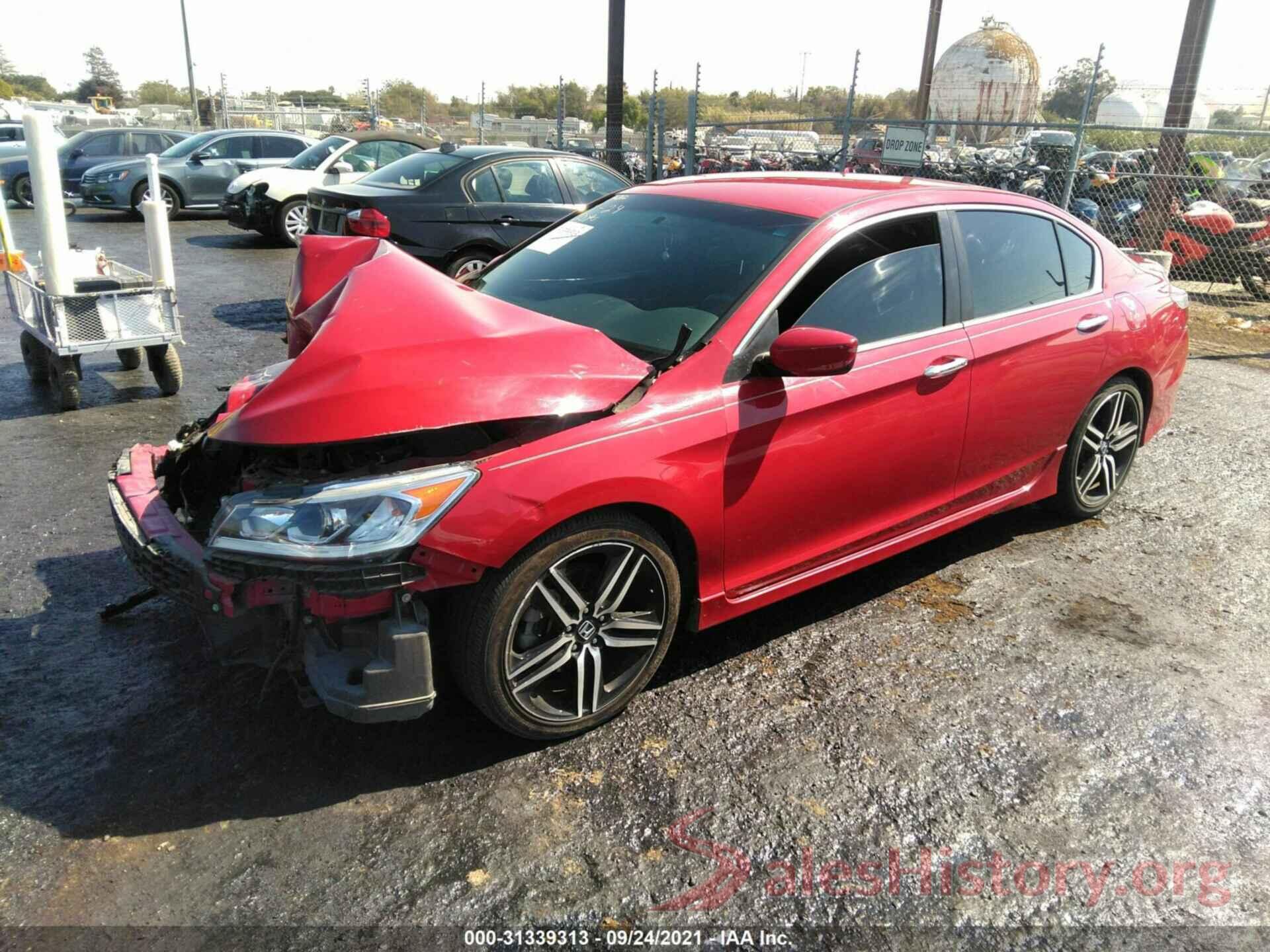 1HGCR2F5XGA137048 2016 HONDA ACCORD SEDAN