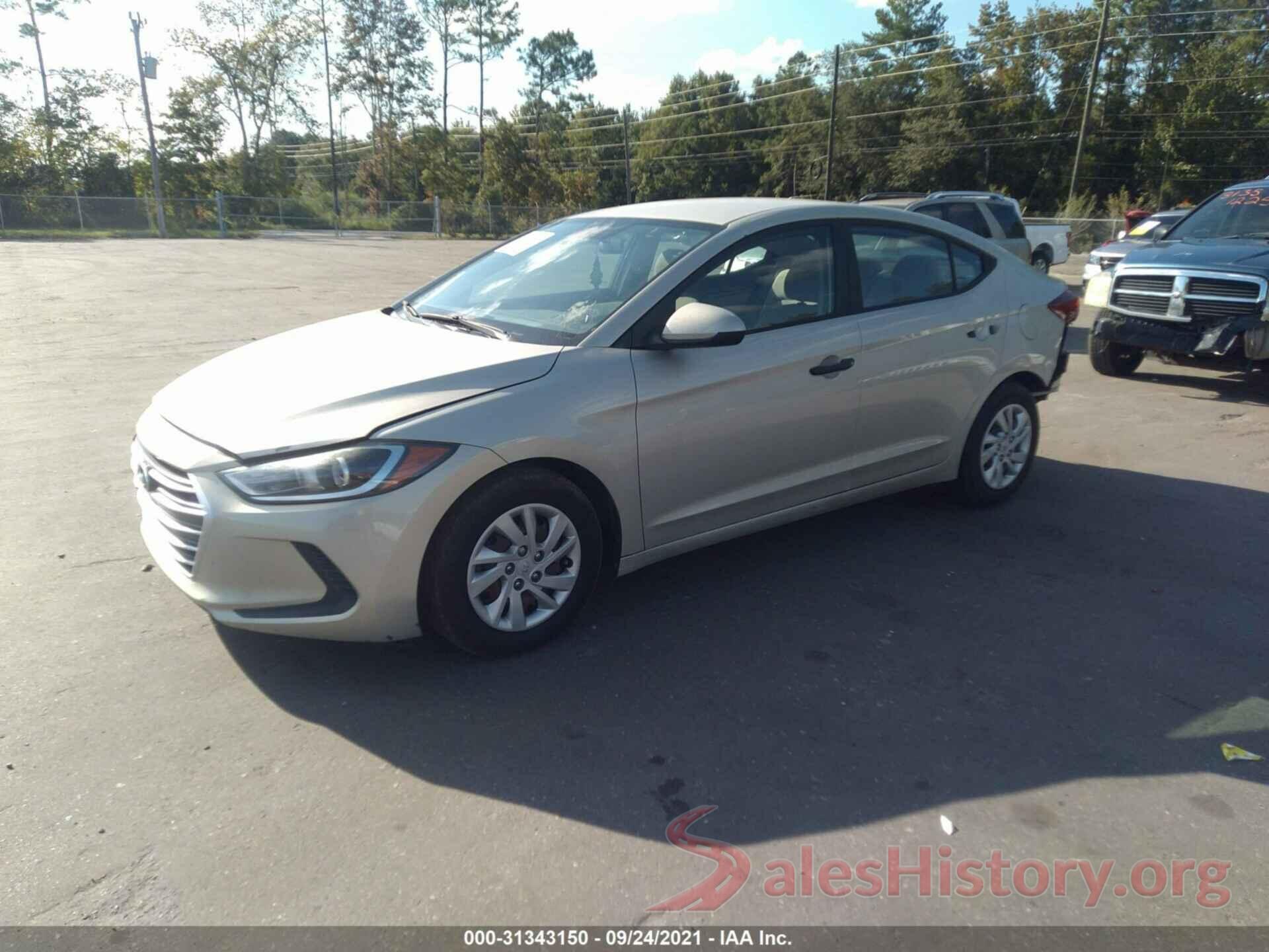 5NPD74LF1HH152145 2017 HYUNDAI ELANTRA