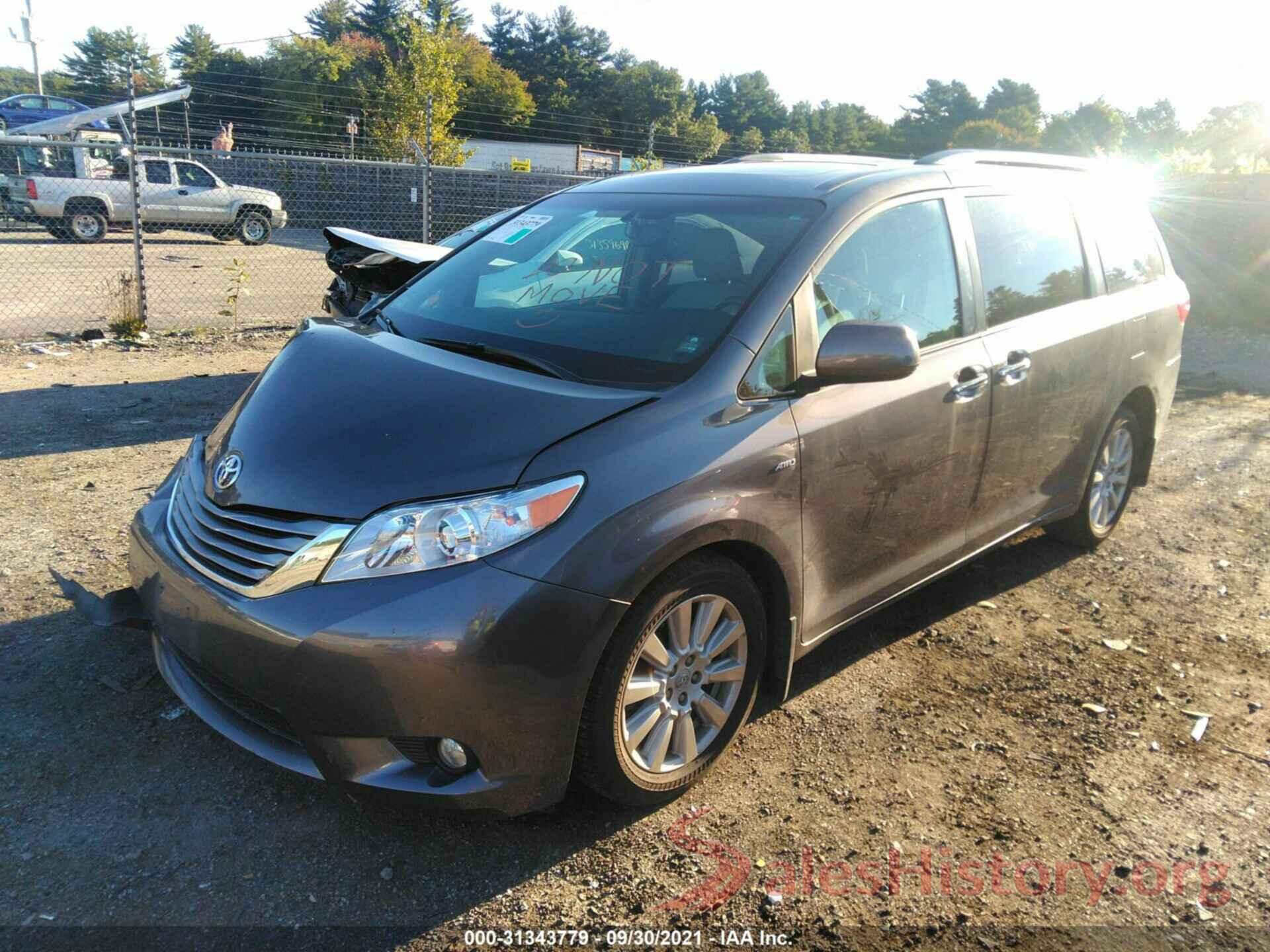 5TDDZ3DC3HS163179 2017 TOYOTA SIENNA