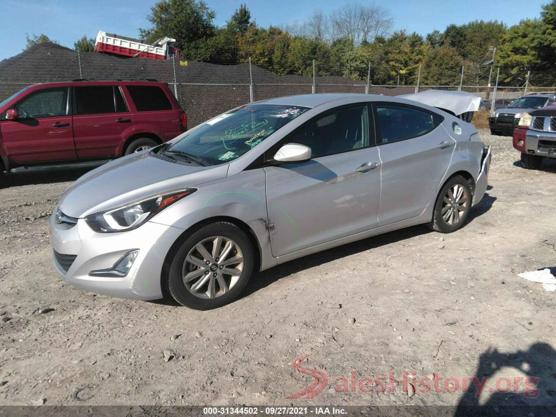 KMHDH4AE0GU519012 2016 HYUNDAI ELANTRA