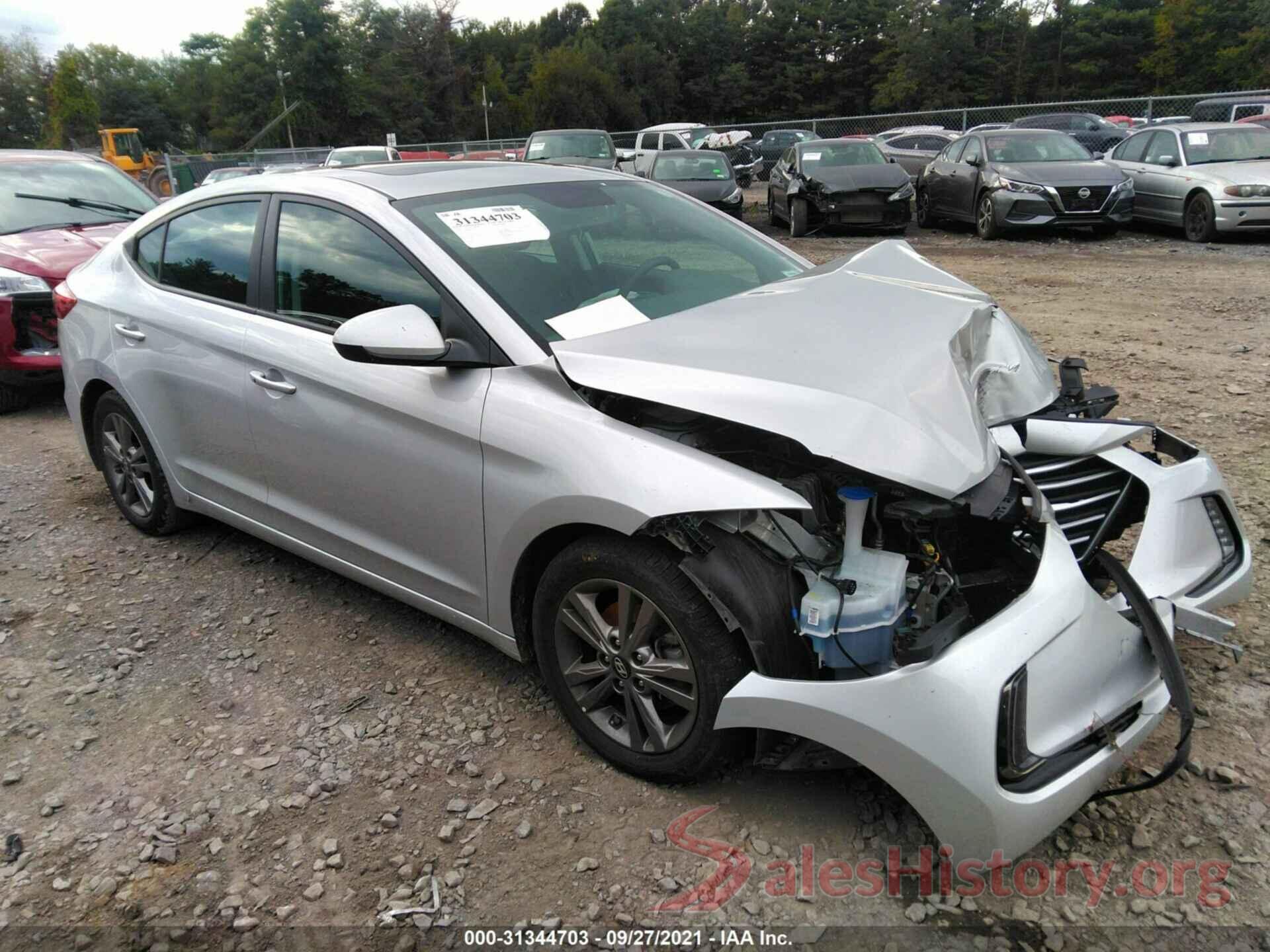 5NPD84LF7JH292252 2018 HYUNDAI ELANTRA