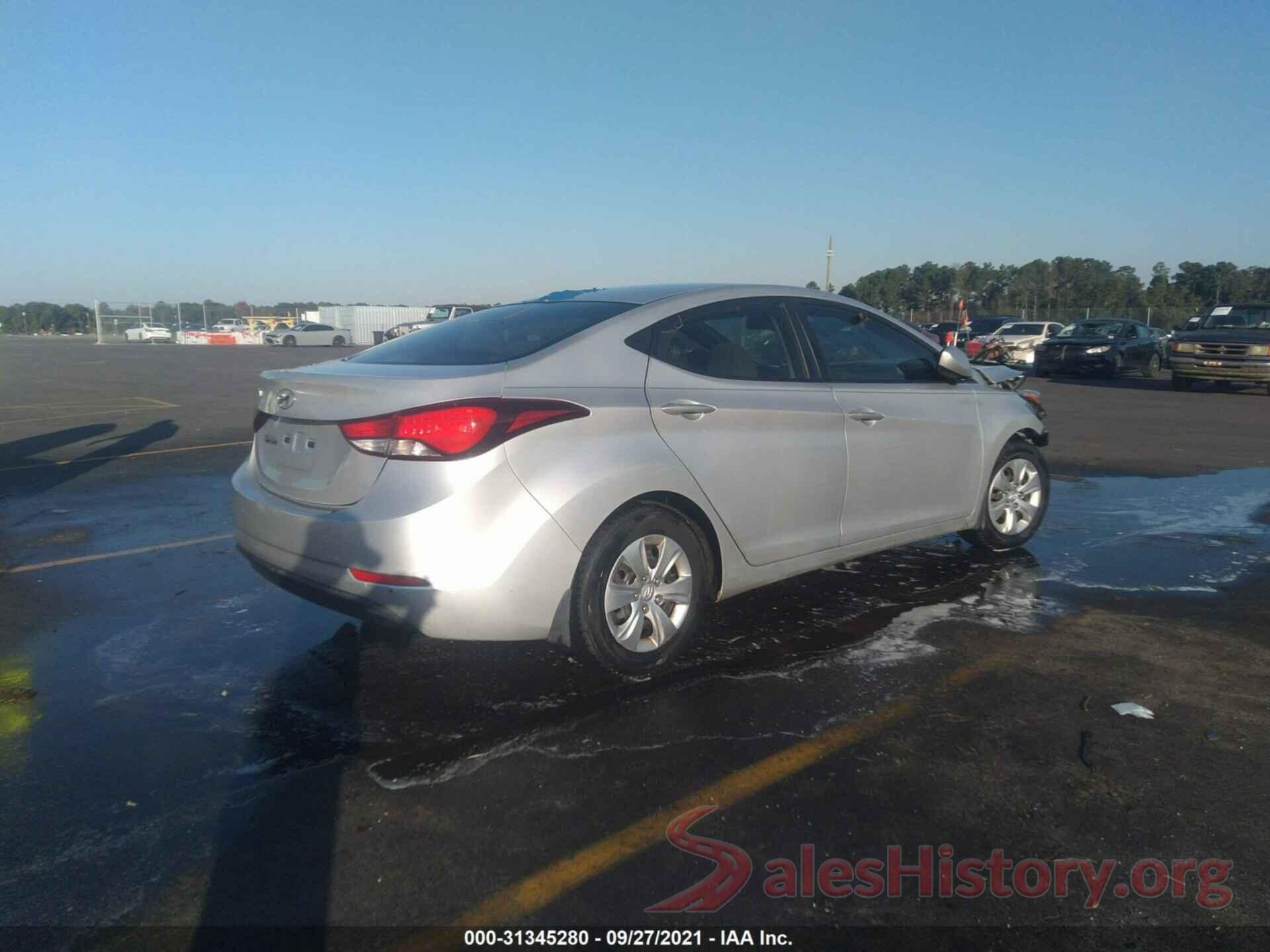 KMHDH4AE8GU517038 2016 HYUNDAI ELANTRA