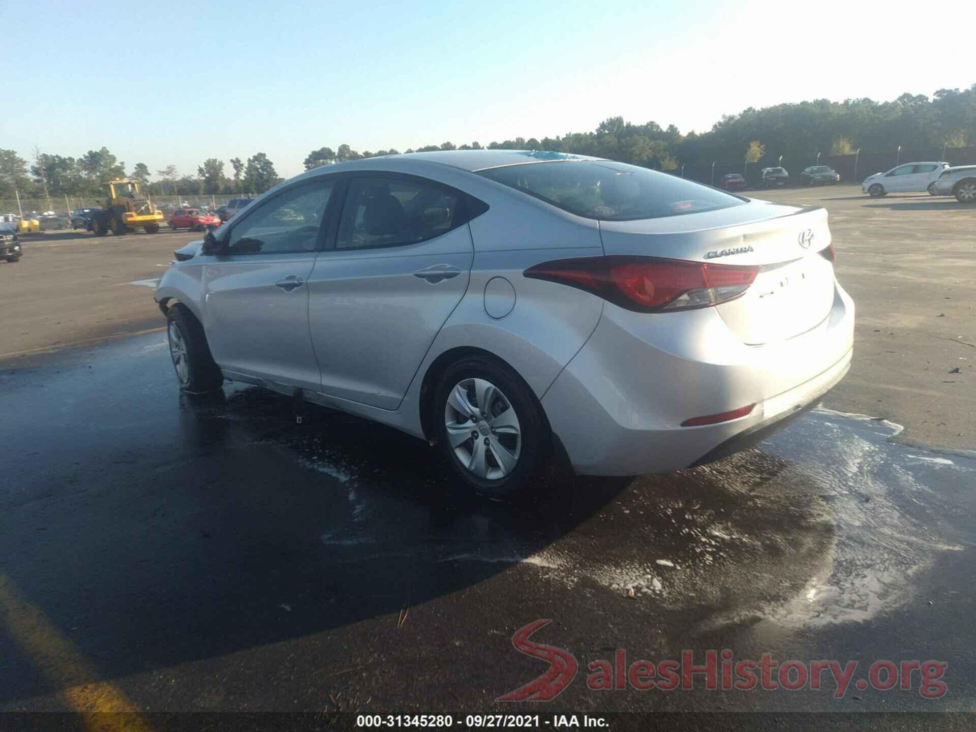 KMHDH4AE8GU517038 2016 HYUNDAI ELANTRA