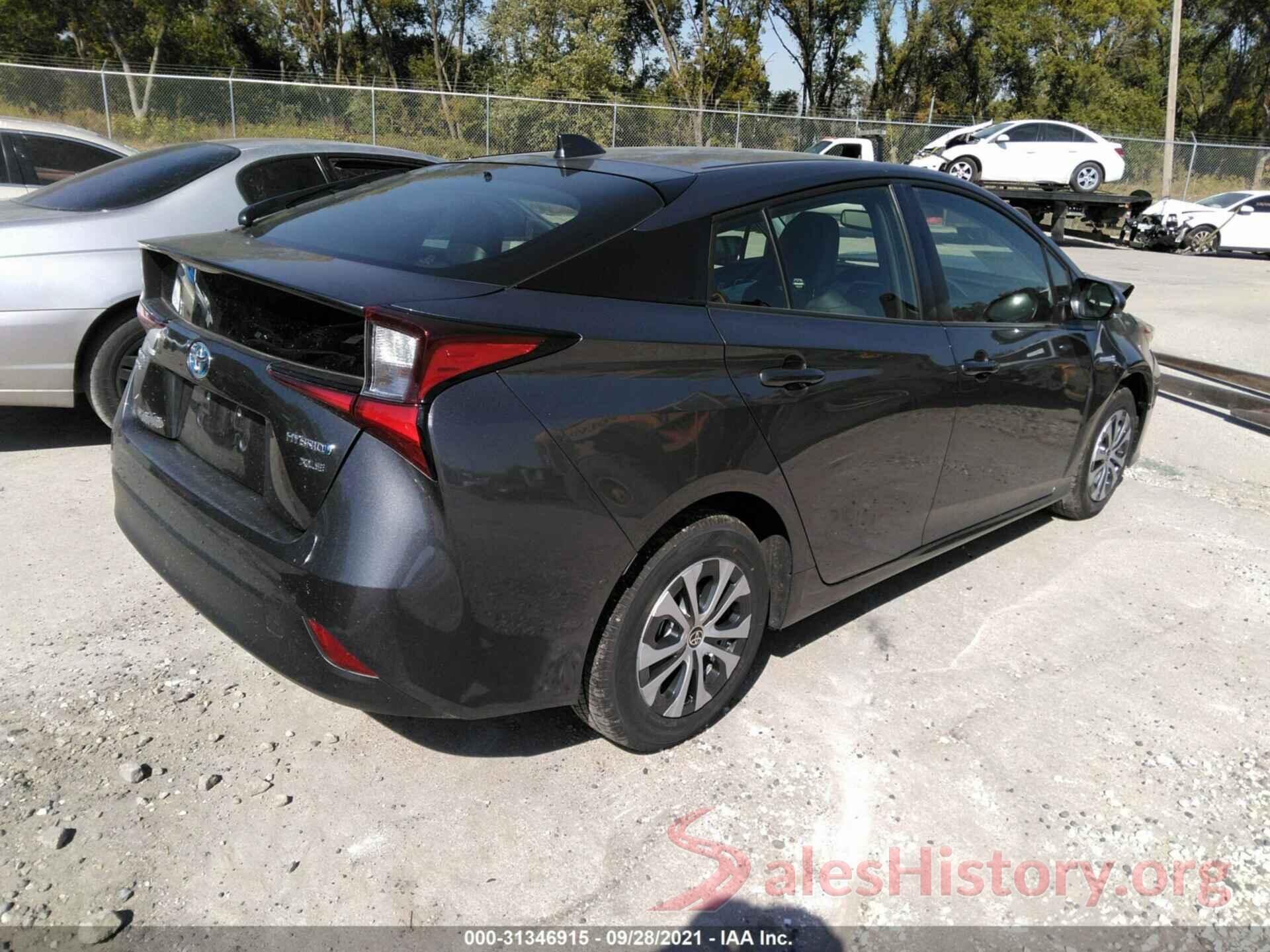 JTDL9MFU6M3025574 2021 TOYOTA PRIUS