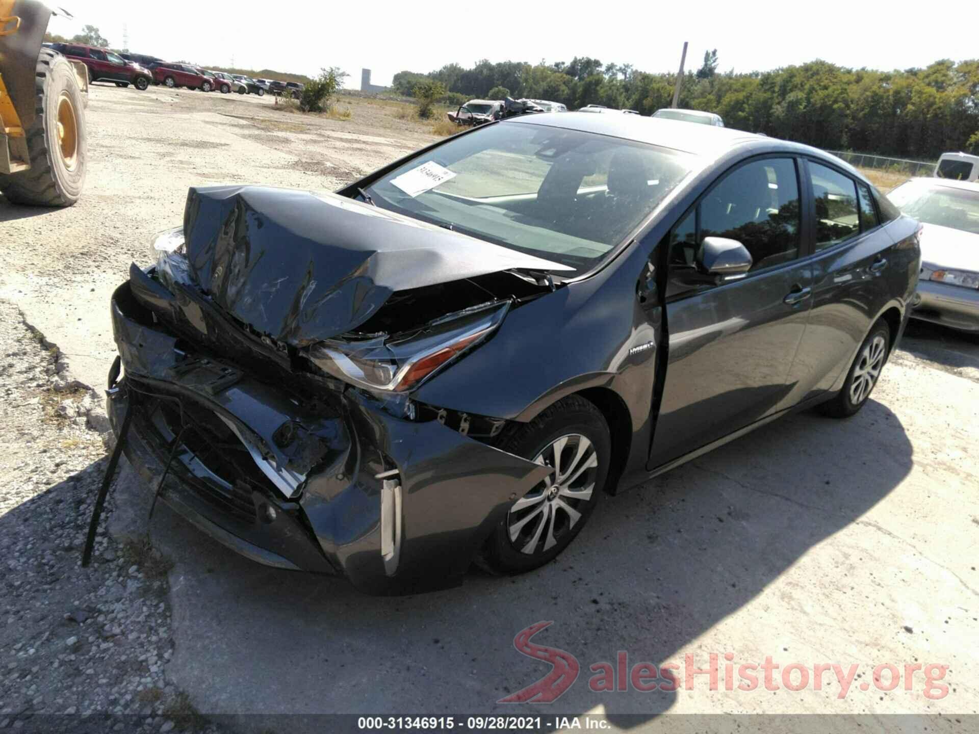 JTDL9MFU6M3025574 2021 TOYOTA PRIUS