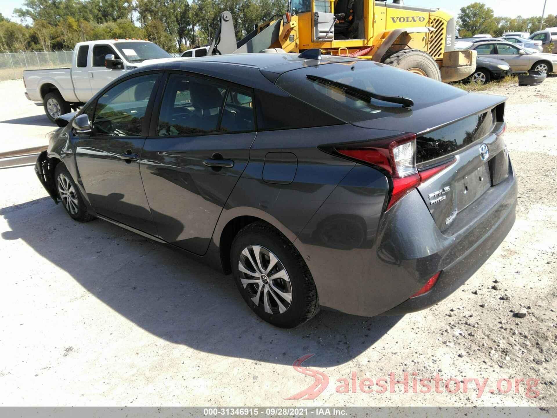 JTDL9MFU6M3025574 2021 TOYOTA PRIUS