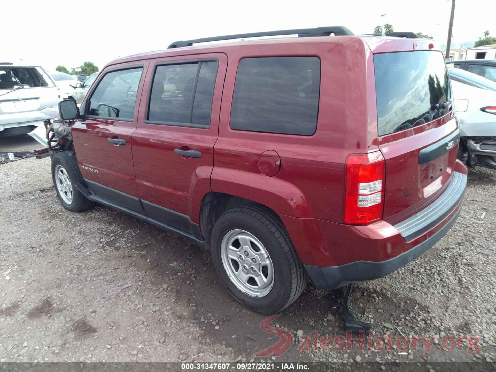 1C4NJPBA9GD710518 2016 JEEP PATRIOT